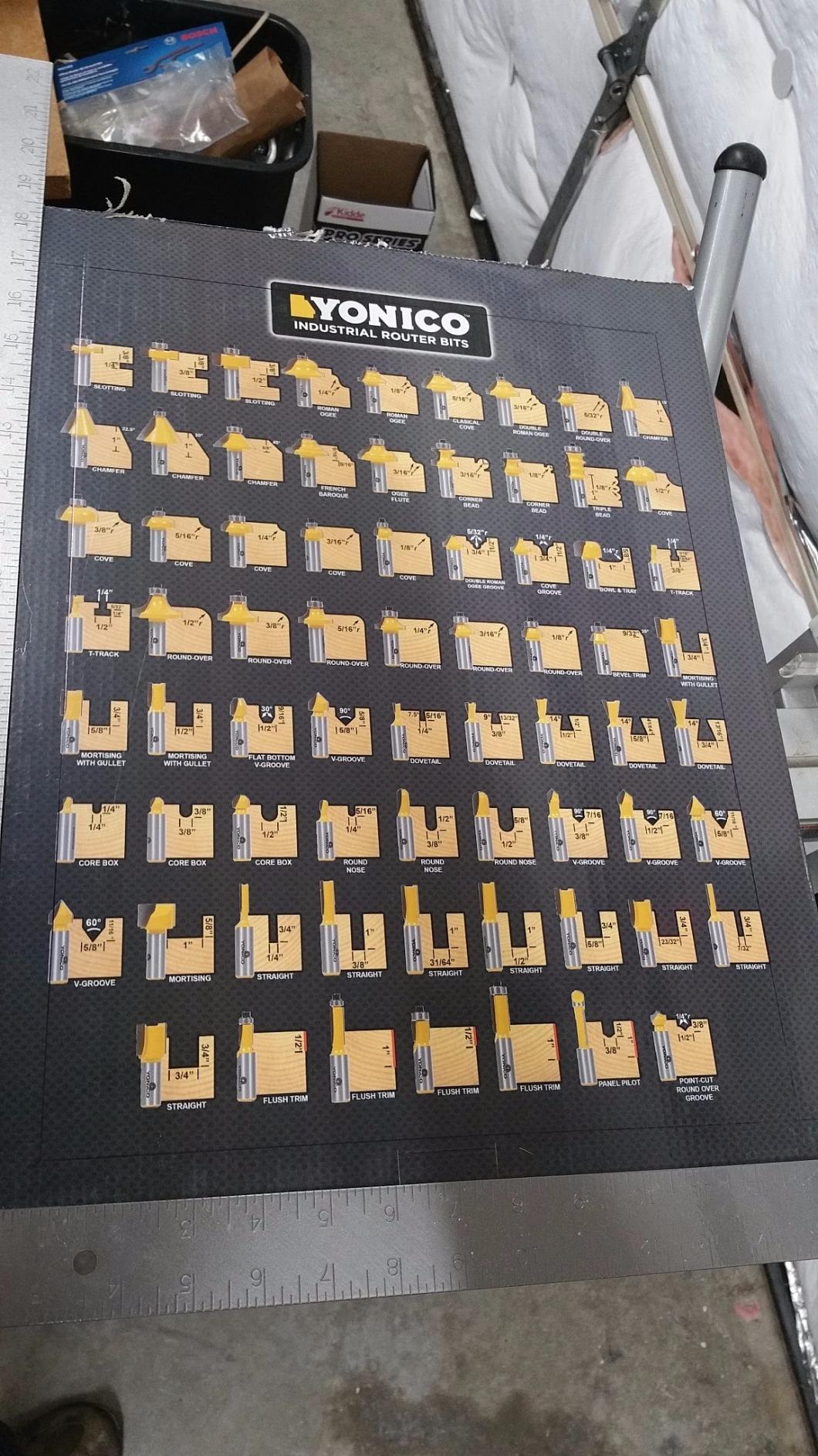 YONICO 70 Piece Set Router Bits 1/2 Shank- Tungsten Carbide Router Bit Set | Professional Wood Router Bits 17702 customer photo 2