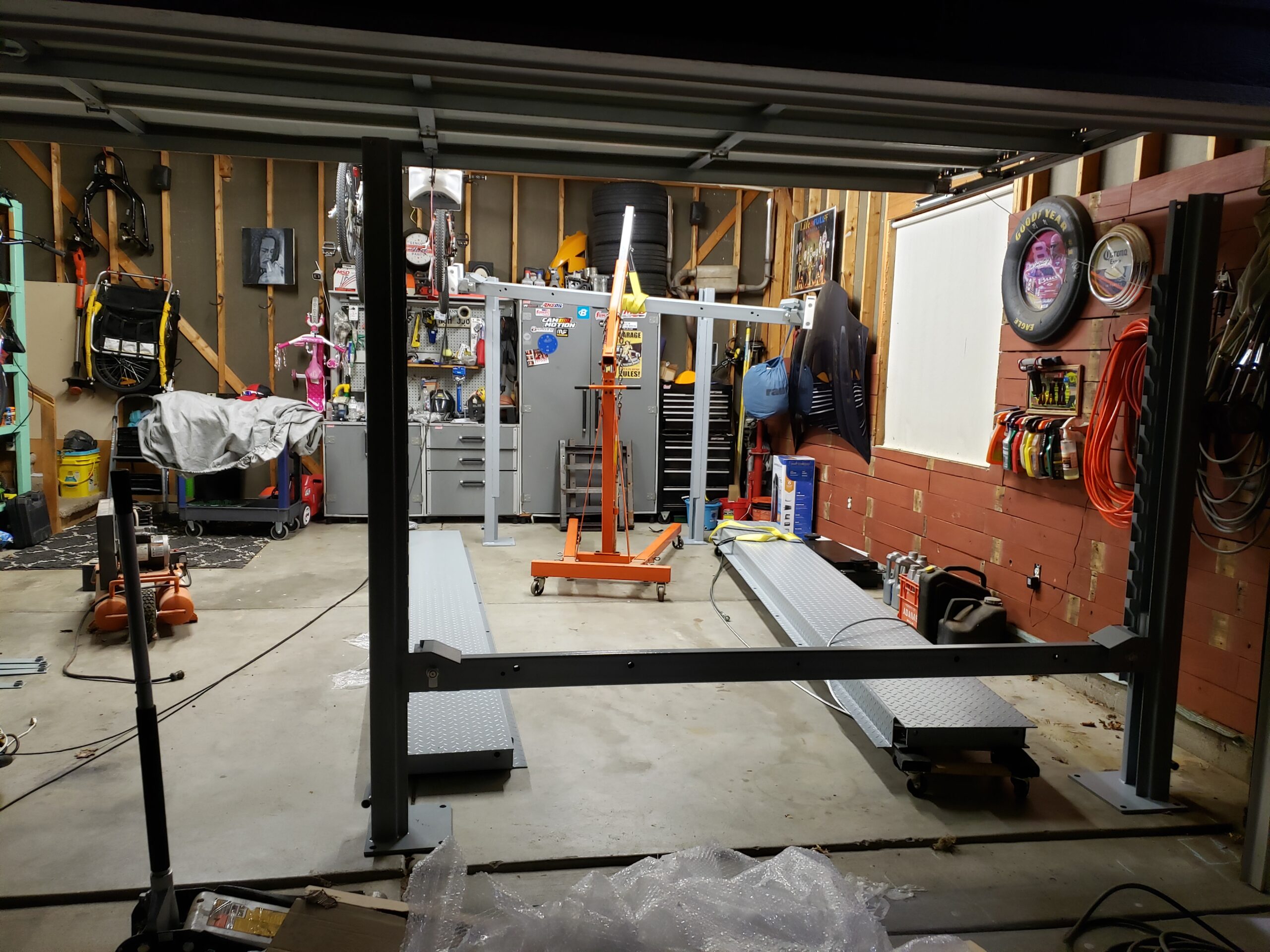 TRIUMPH NSS-8 8000Lbs 4 Post Storage Service Car Auto Lift Truck Hoist customer photo 2