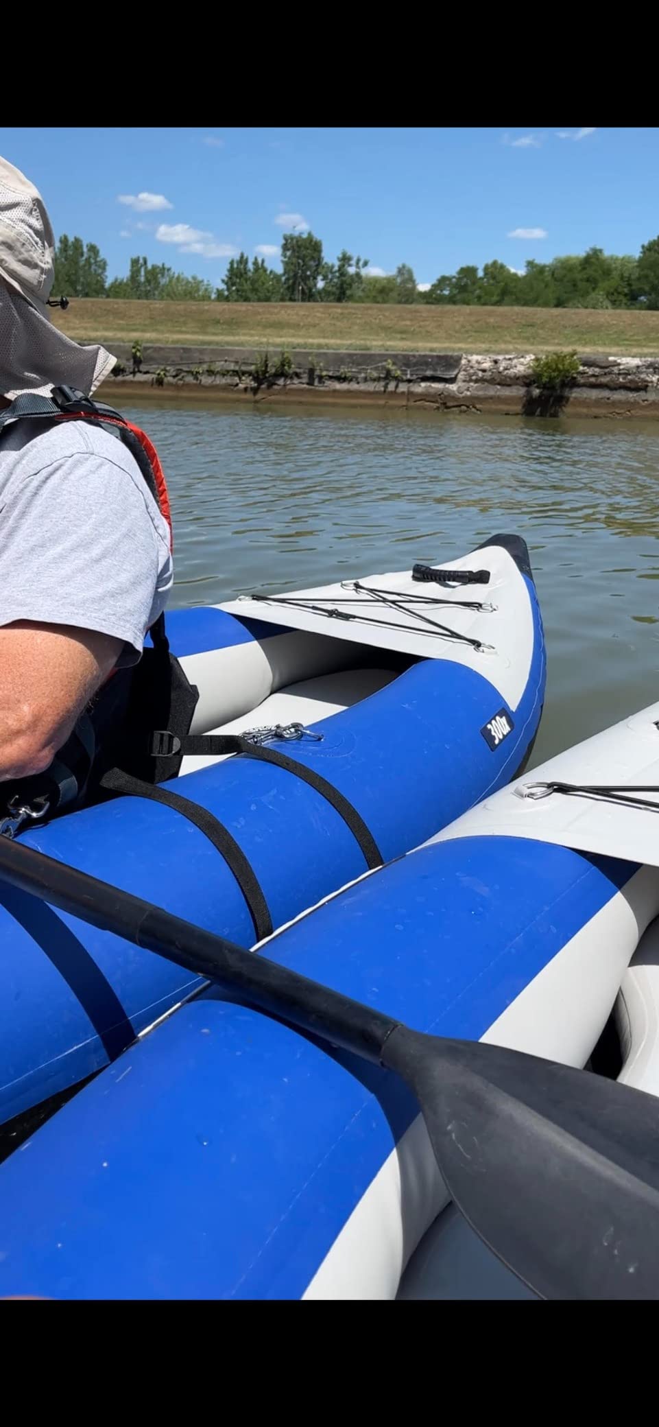 Sea Eagle 300X Explorer Touring, Camping, Fishing Whitewater Inflatable Kayak, Solo, Self-Bailing, Drop Stitch Floor-Paddle, Seat, Pump, Skeg, Bag customer photo 2