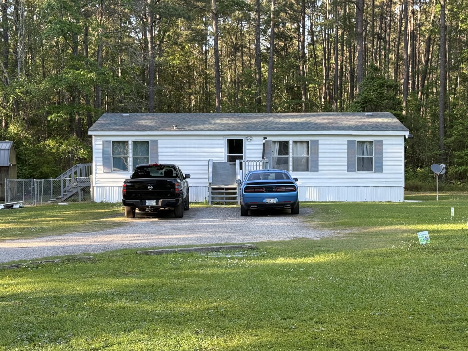 Ekena Millwork Lifetime Vinyl LL1S12X02500BL Standard Cathedral Top Center Mullion, Open Louver Vinyl Shutters, w/Installation Shutter-Lok's & Matching Screws (Per Pair), 12