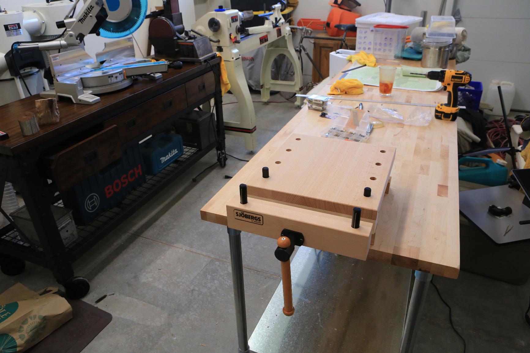 Sjobergs Smart Workstation Pro Vise Top - Professional Portable Work Station with European Beech Construction customer photo 1