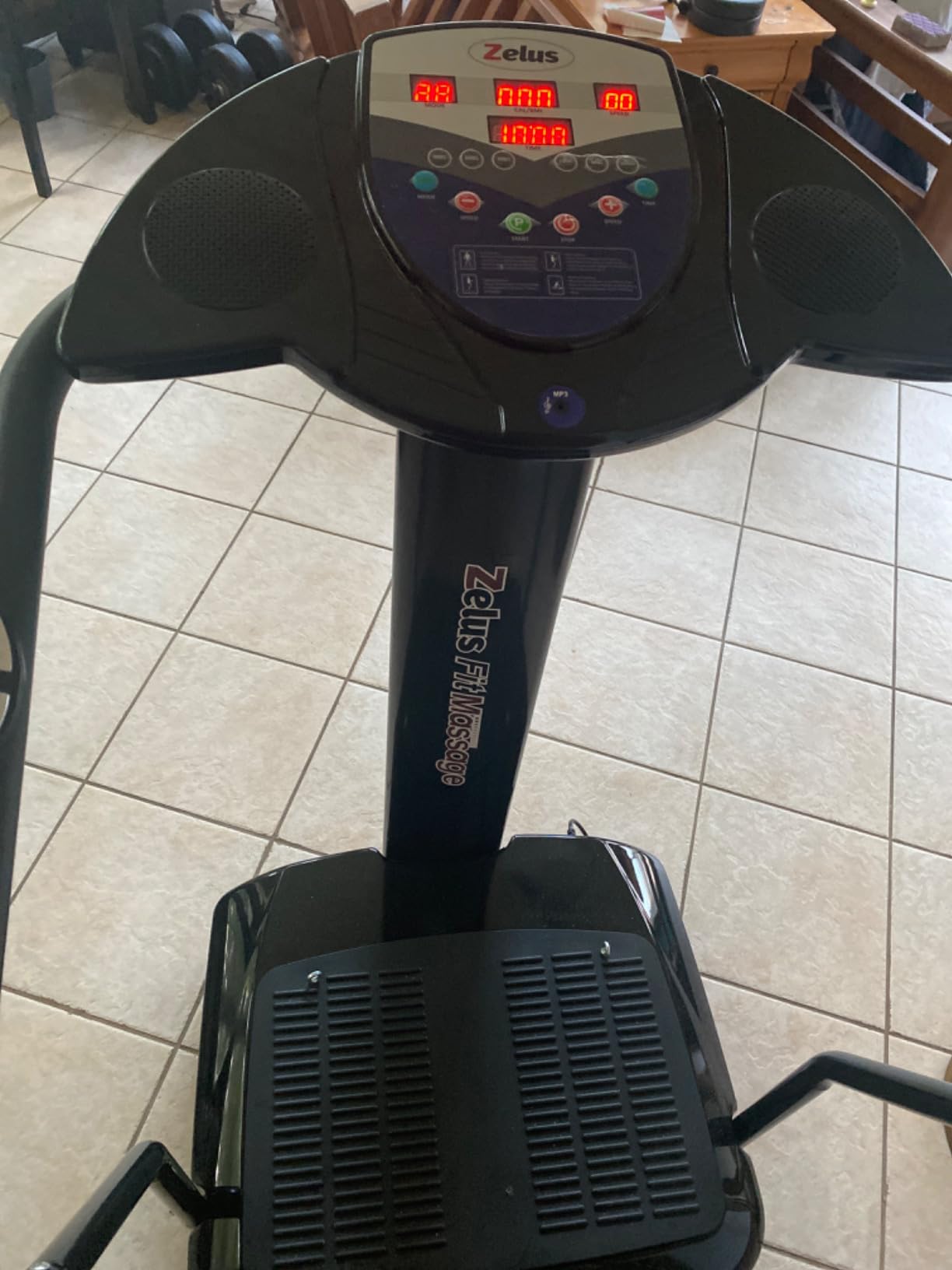 2000W Whole Body Vibration Platform Exercise Machine with MP3 Player (180 Speed Levels Platform) customer photo 2