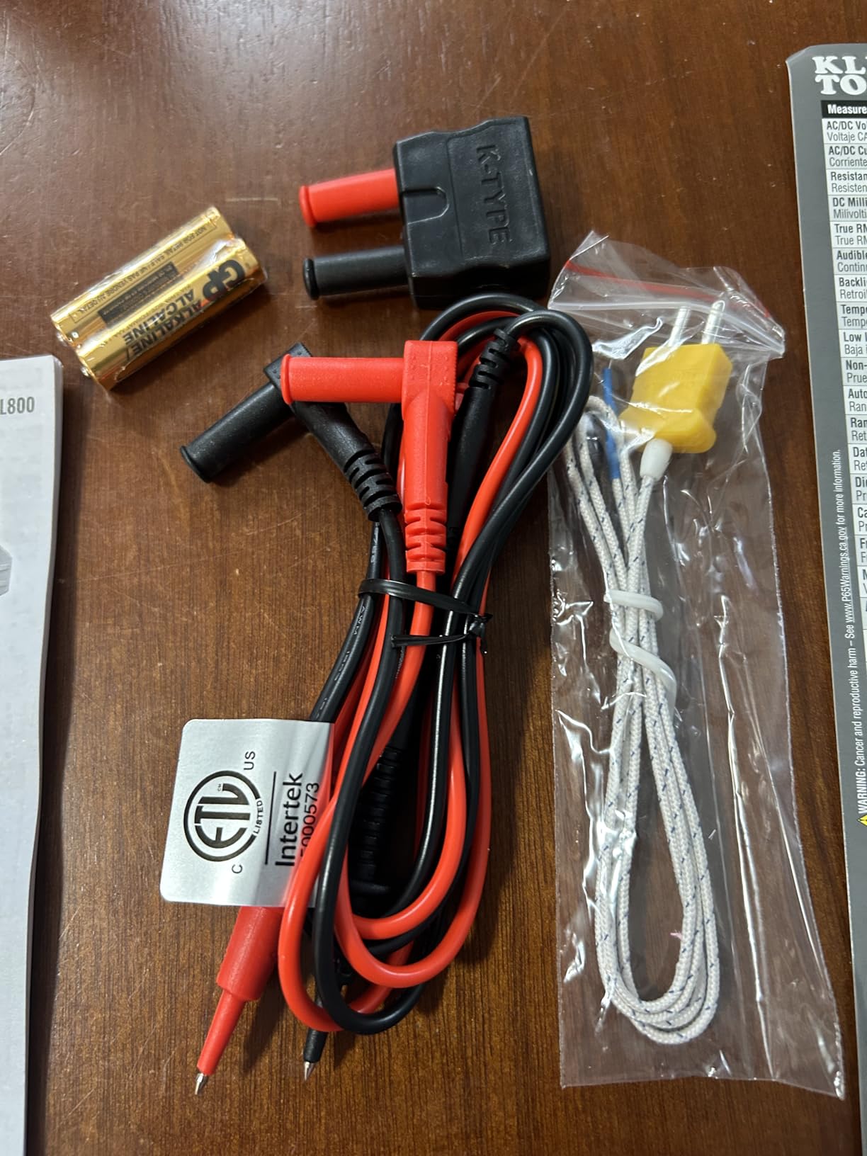 Klein Tools CL800 Digital Clamp Meter, Auto Ranging TRMS, AC/DC Volt/Current, LOZ, Continuity, Frequency, Capacitance, NCVT, Temp, More 1000V customer photo 2