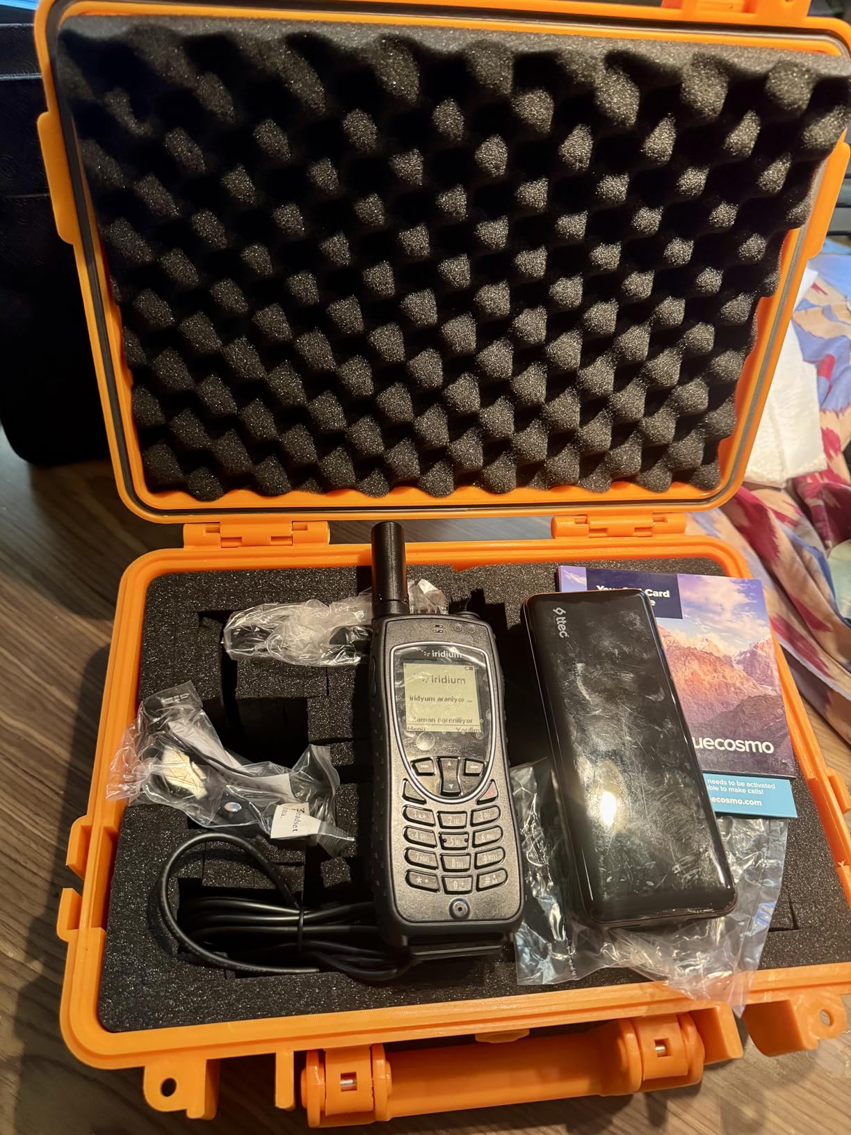 BlueCosmo Iridium Extreme Satellite Phone Bundle - Only Truly Global Satellite Phone - Voice, SMS Text Messaging, GPS Tracking, Emergency SOS - Prepaid SIM Card Included - Online Activation - 24/7 customer photo 2