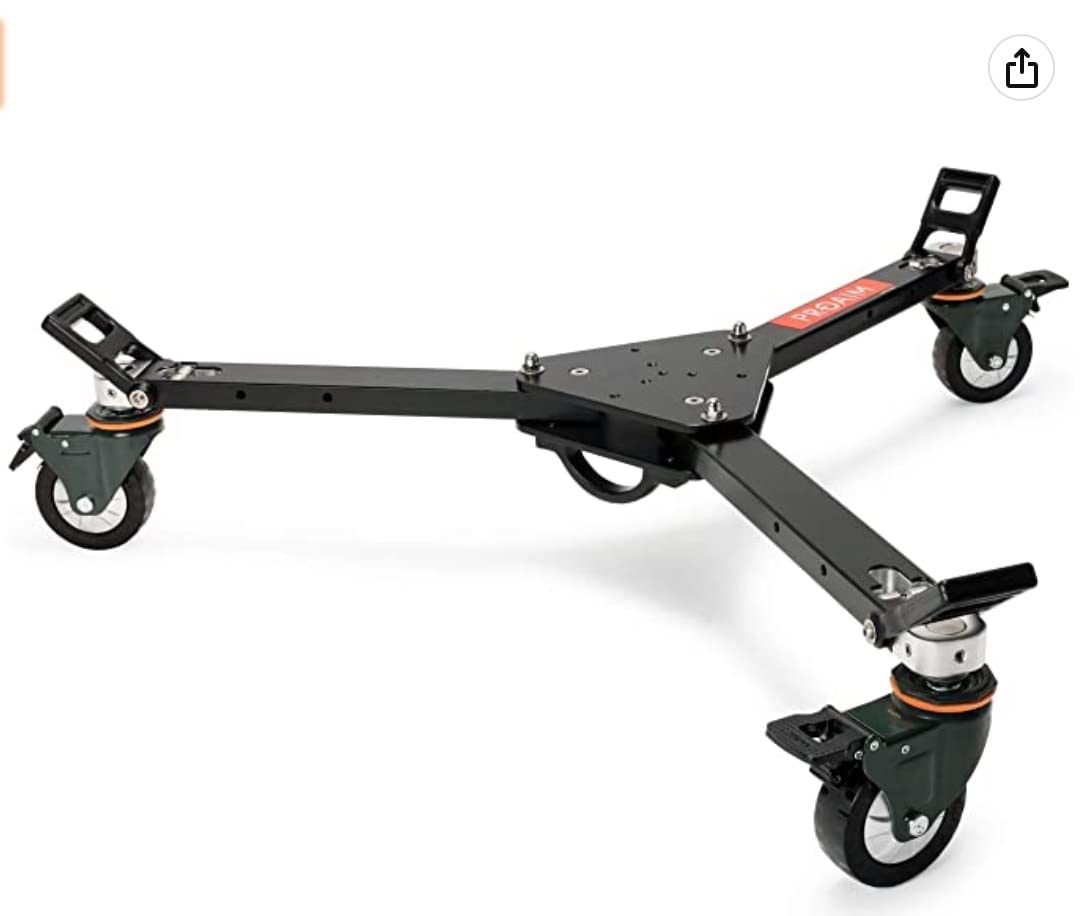 PROAIM Lineo Portable Video Camera Floor Dolly. Heavy-Duty Professional Studio Dolly. Payload up to 500kg/1100lb (P-PRT-D) customer photo 1