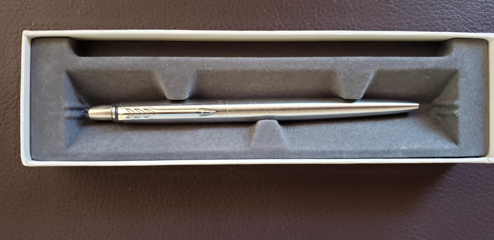 Parker Jotter Ballpoint Pen, Stainless Steel with Chrome Trim, Medium Point, Blue Ink - Smooth Writing, Sleek, Polished, Professional, Desk Essentials customer photo 2