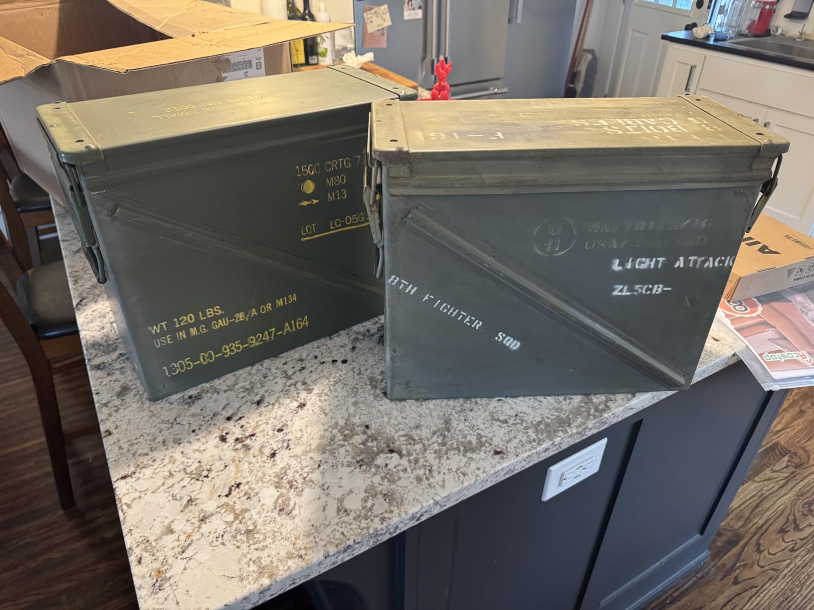 Metal Ammo Storage Box Holder Box (Olive Drab Green) - M548 20mm Ammo Can w/Front Metal Latch, Swing-Out Handle - Ideal Ammo Can Surplus - Waterproof Tool Boxes for Ammo & Emergency Supplies customer photo 1