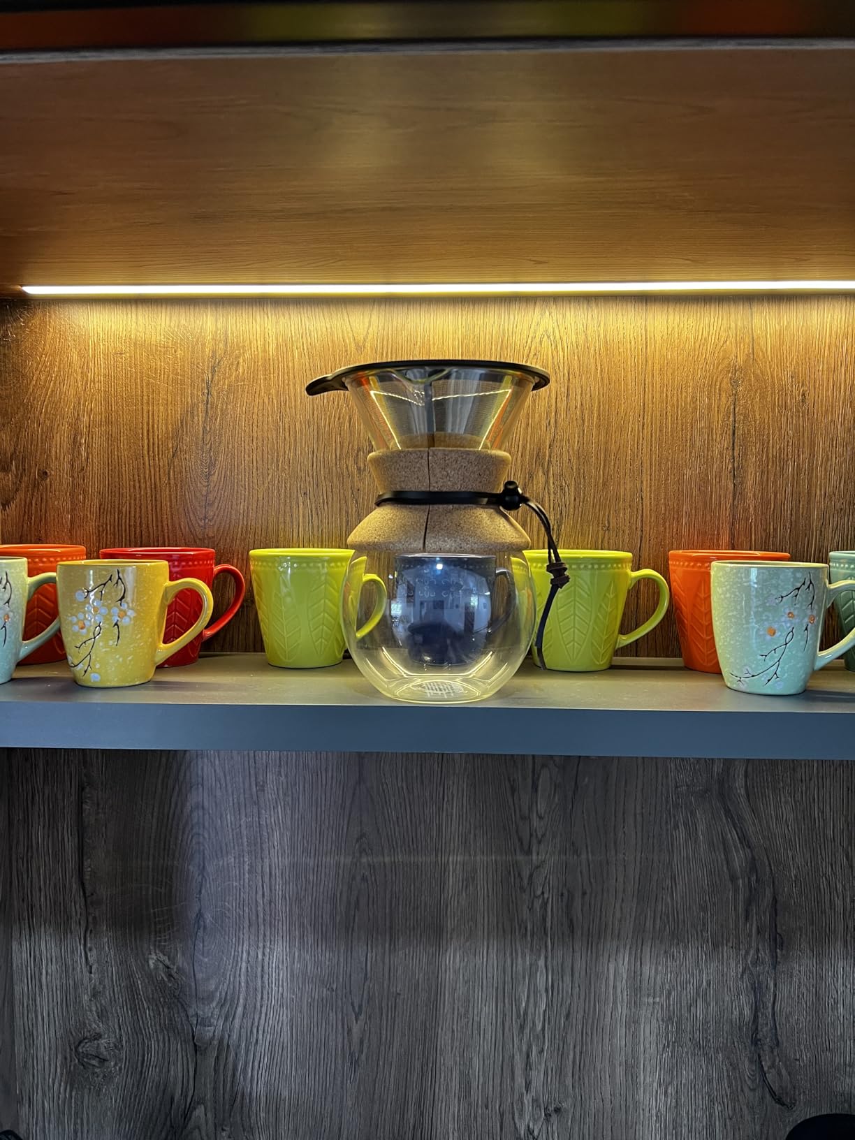 Bodum 17oz Pour Over Coffee Maker, High-Heat Borosilicate Glass with Reusable Stainless Steel Filter and Cork Grip - Made in Portugal customer photo 2