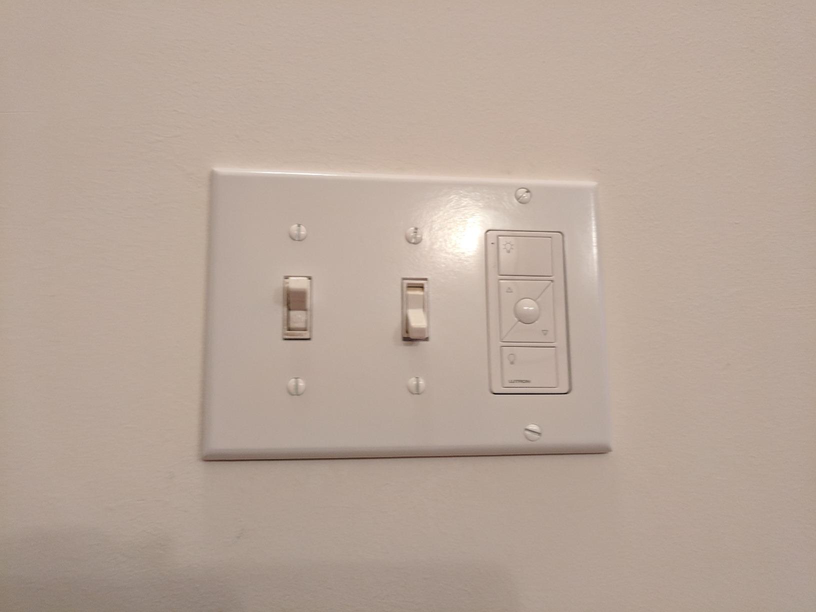 Lutron Caseta Deluxe Smart Dimmer Switch Kit, 2 Dimmer Switches, 2 Wall Plates, 2 Pico Remotes, and Smart Hub, No Neutral Required, Works with Alexa, Apple Home, Ring, & Google Home, P-BDG-PKG2W-A customer photo 1
