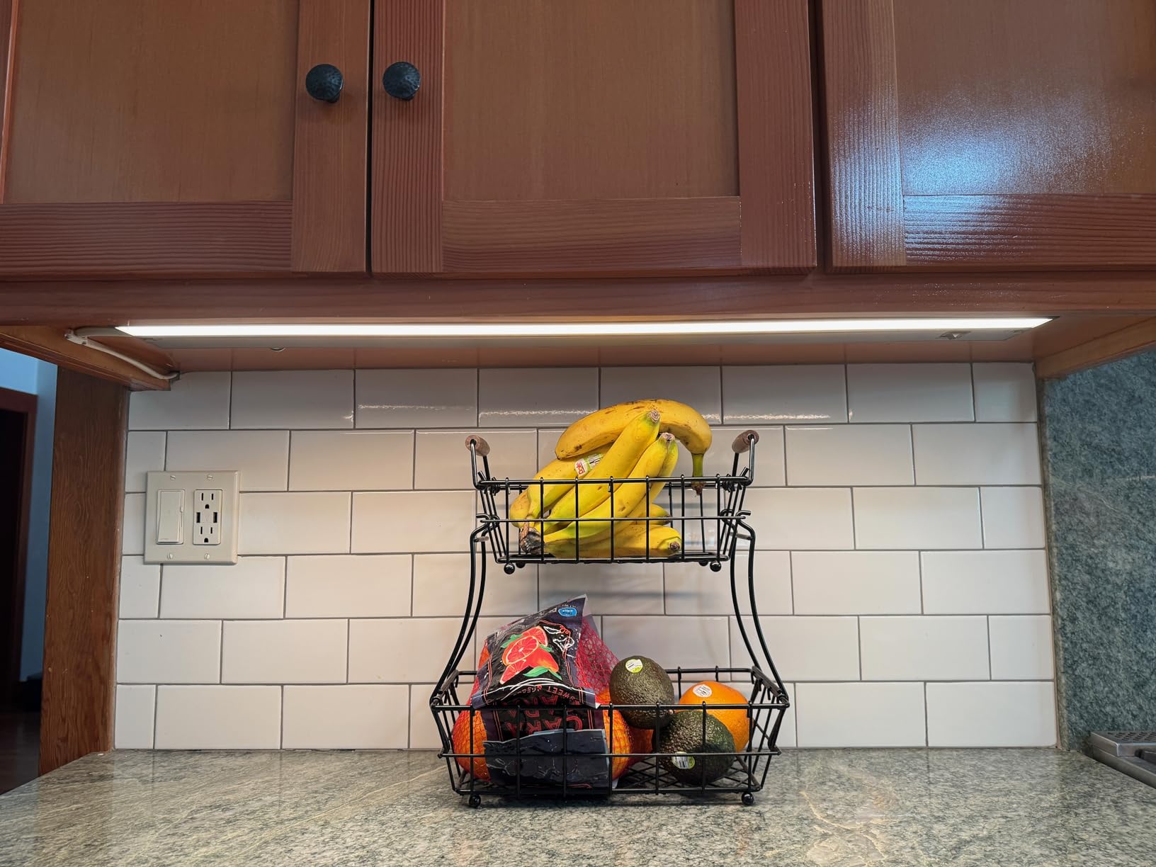LED Under Cabinet Lighting Hardwired - 3CCT 24 Inch White Finish - Undercabinet Lights for Kitchen - Linkable Undercounter Dimmable Plug in Light or Hard Wired - Under Counter Fixture Direct Wire customer photo 1