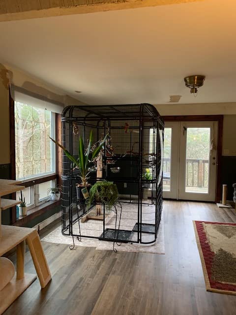 Large Walk-in Cages Heavy Duty Bird Cage Outdoor Aviary Parrot Macaw Conure Lovebird Pet House customer photo 1