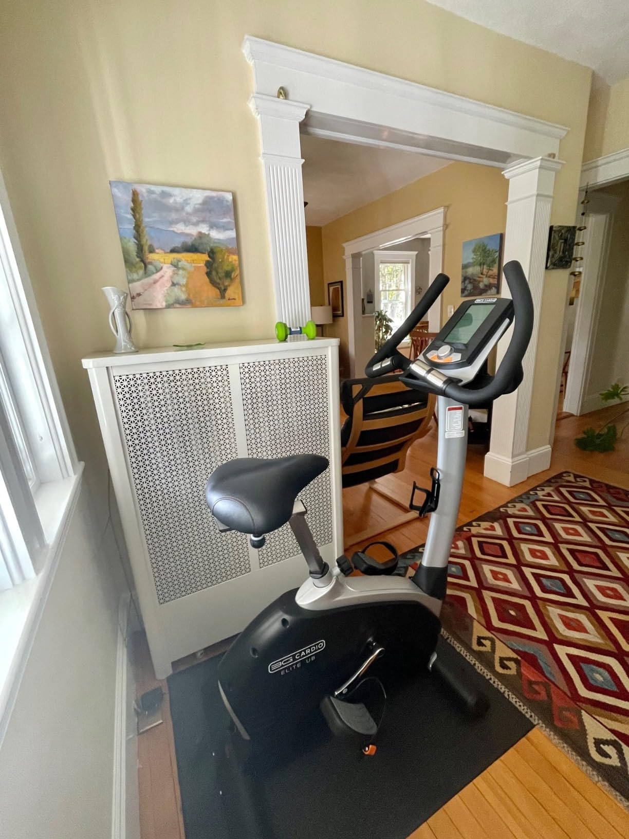 3G Cardio Elite UB X Upright Bike - FreeSync FTMS Bluetooth Smart App Connectivity - Tablet Shelf - Compact 41
