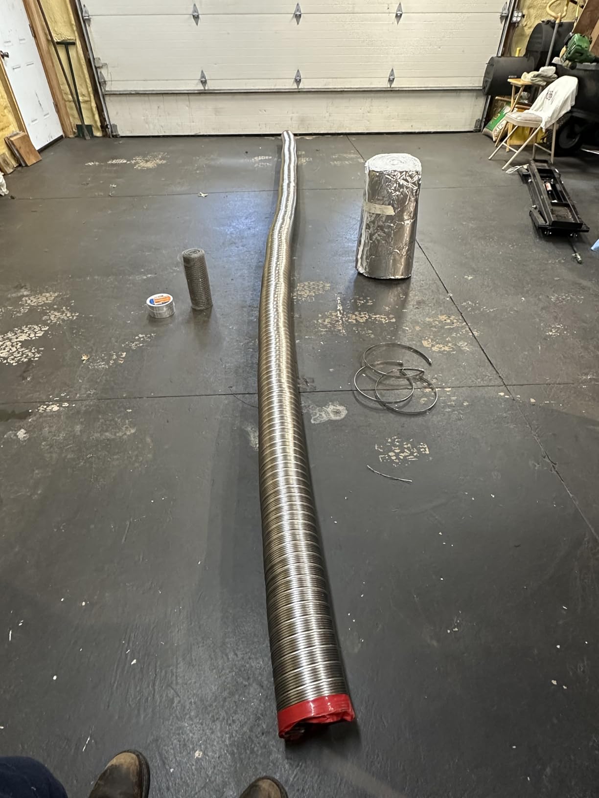 Rockford Chimney Supply Stainless Steel Flexible Chimney Liner Insert Kit, 6 Inch x 15 Feet with Blanket Insulation Kit customer photo 1