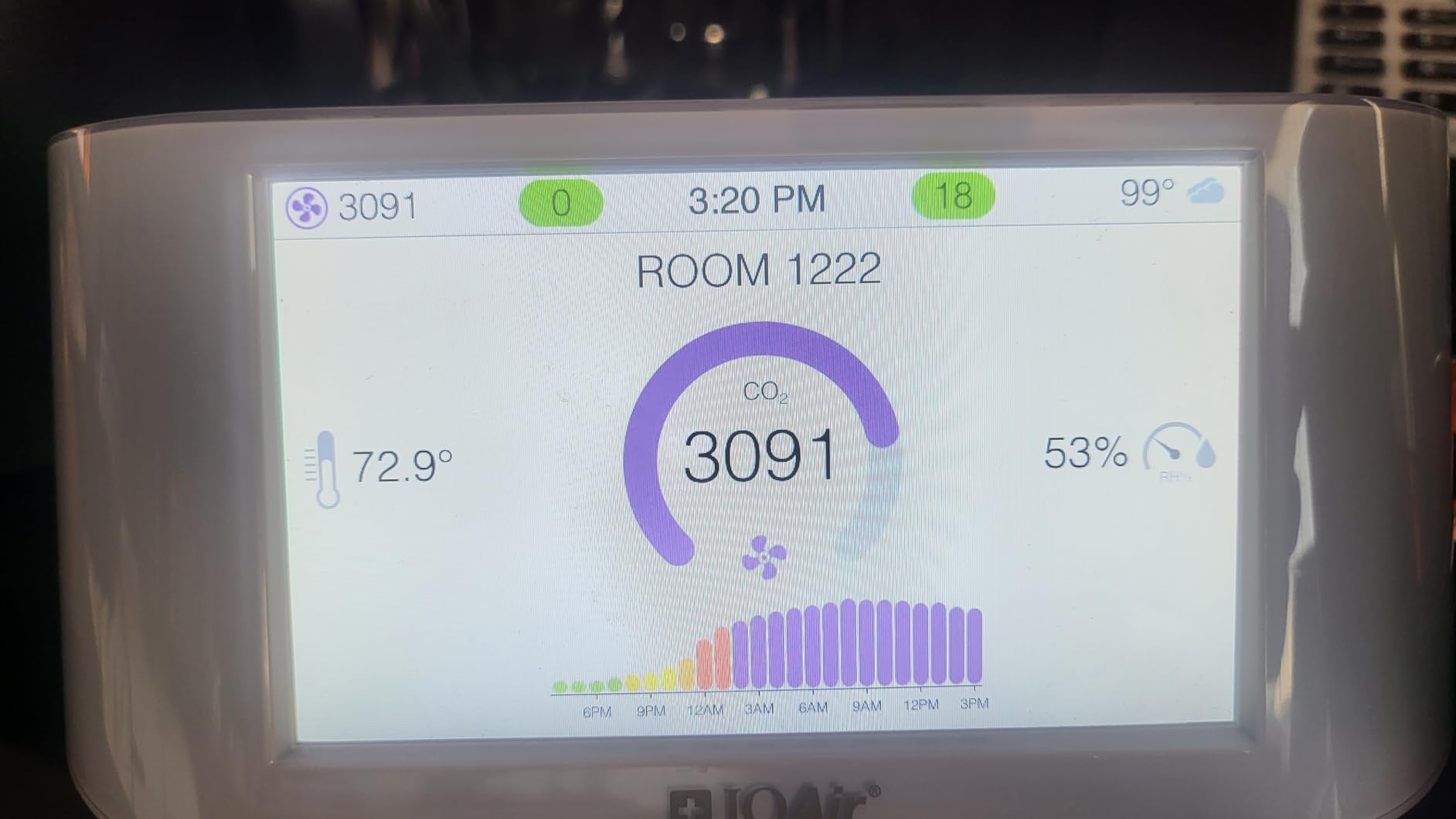 IQAir AirVisual Pro Air Quality Monitor Indoor, Swiss Design, Professional Grade, Detects PM2.5, CO2, AQI, Temperature, Humidity, Indoor Air Quality Real-Time Air Quality & Forecasting, Historic Data customer photo 2