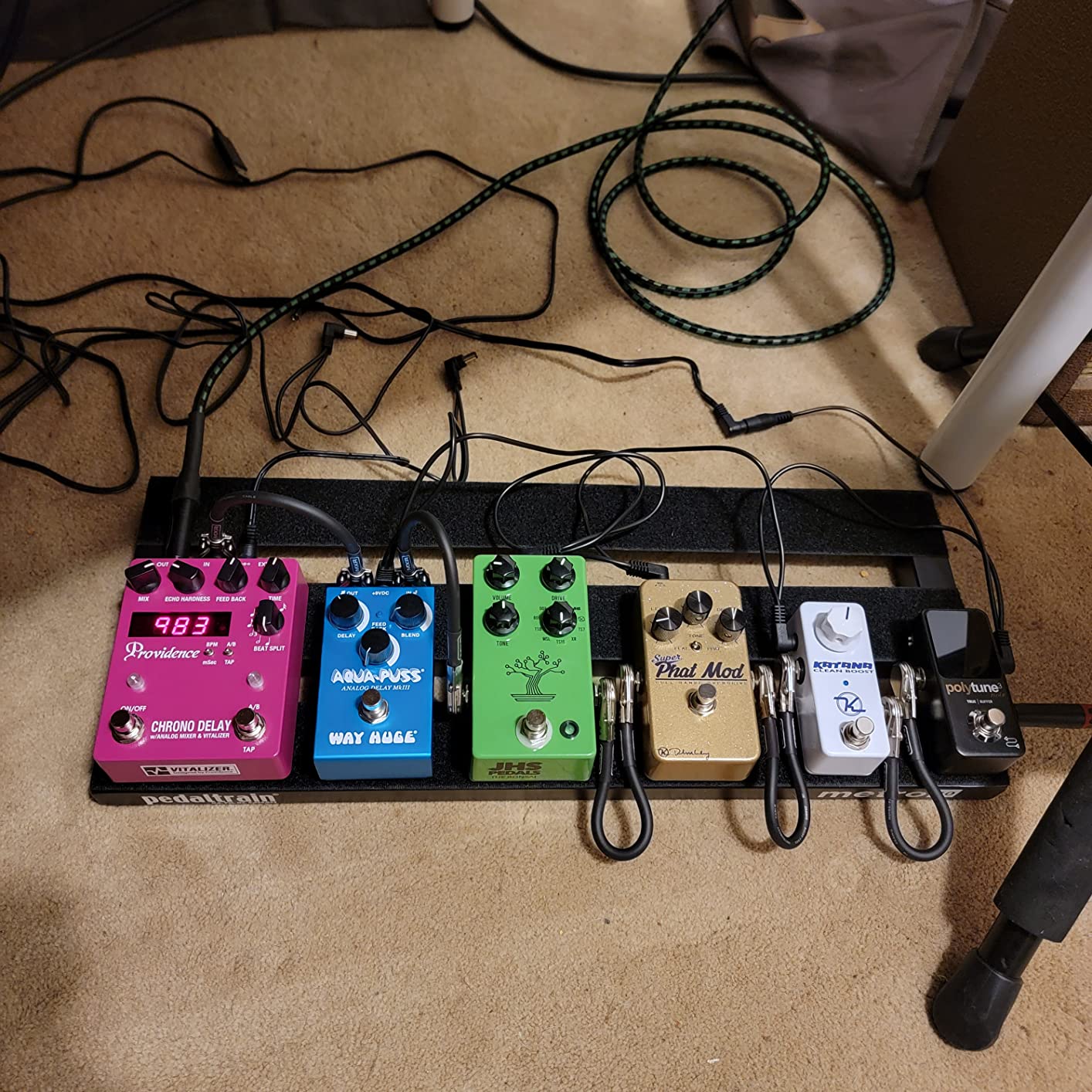 JHS Pedals Bonsai 9-Way Screamer Overdrive Guitar Effects Pedal, Green customer photo 2