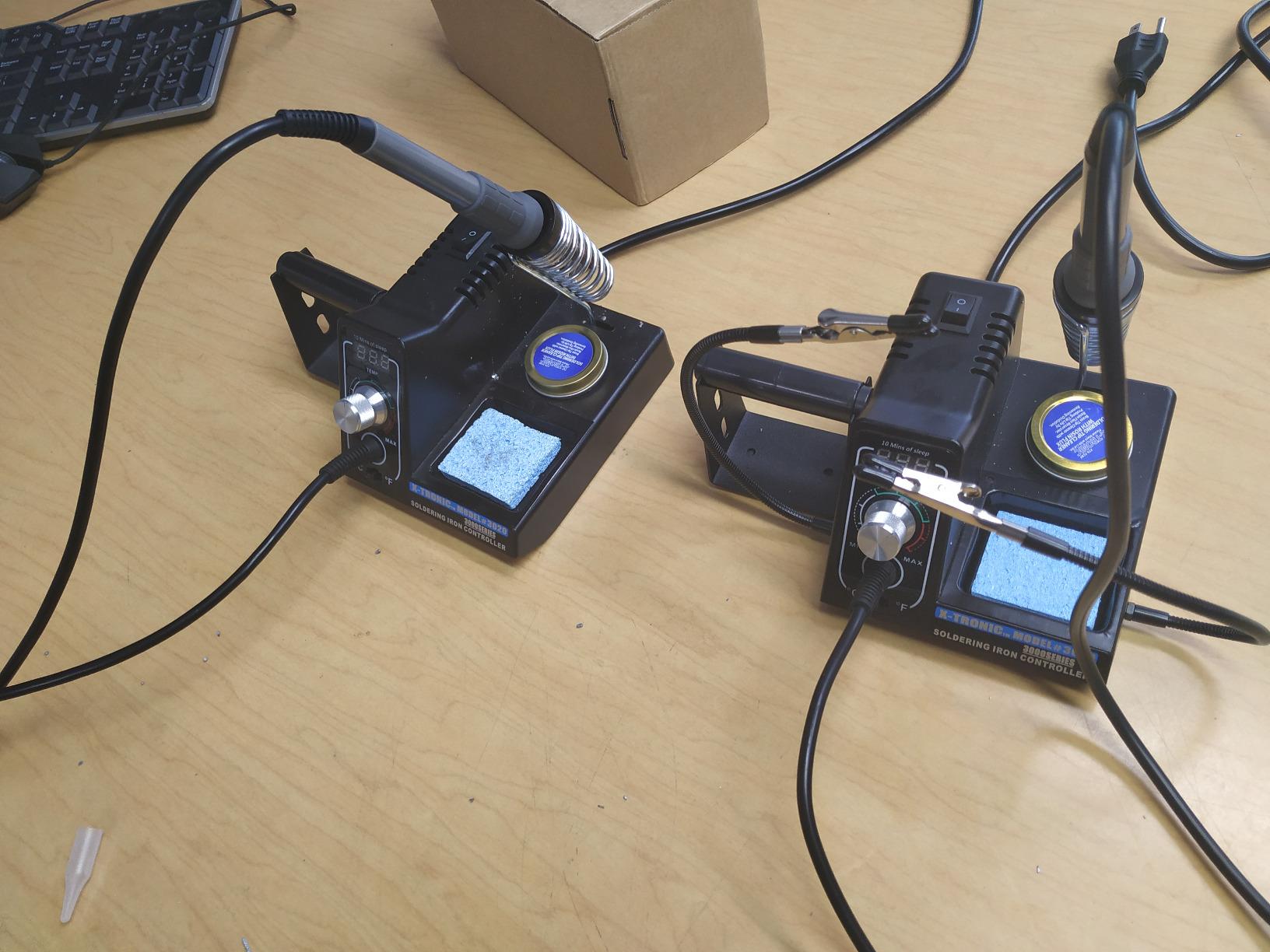 The Original X-Tronic 3020-XTS 75W Soldering Iron Station Kit 2 Helping Hands Silicone Tool Mat 5 Extra Tips 50g Roll of Solder Brass Sponge Cleaning Flux C/F Conversion Auto Sleep! customer photo 1