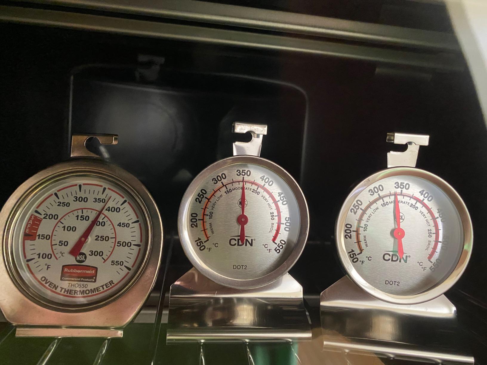 CDN DOT2 ProAccurate Oven Thermometer - Stainless Steel For Monitoring Oven Temperatures, Large Dial, NSF Certified customer photo 1
