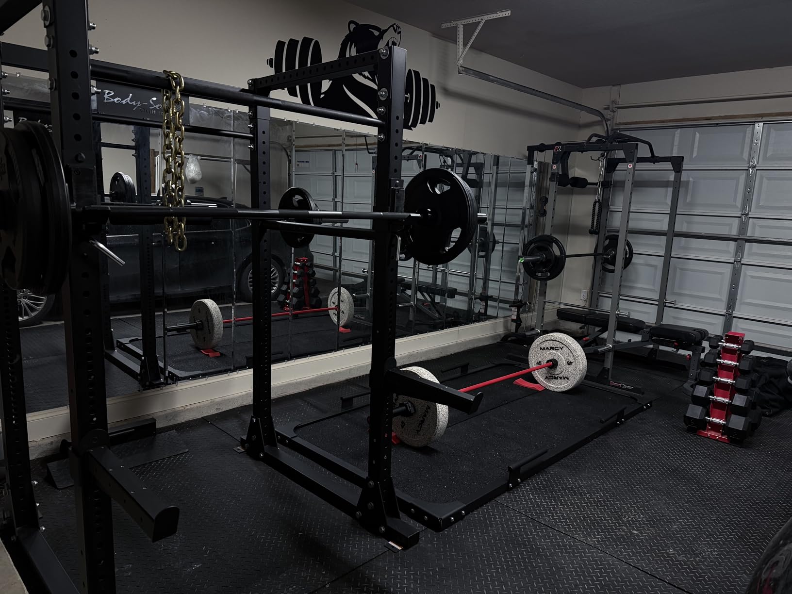 Titan Fitness Full Deadlift Platform, 8FT x 4FT Bolt-Together Steel Frame with 8 Pack Rubber Tiles, Olympic Strength Training Dedicated Lifting Space customer photo 1