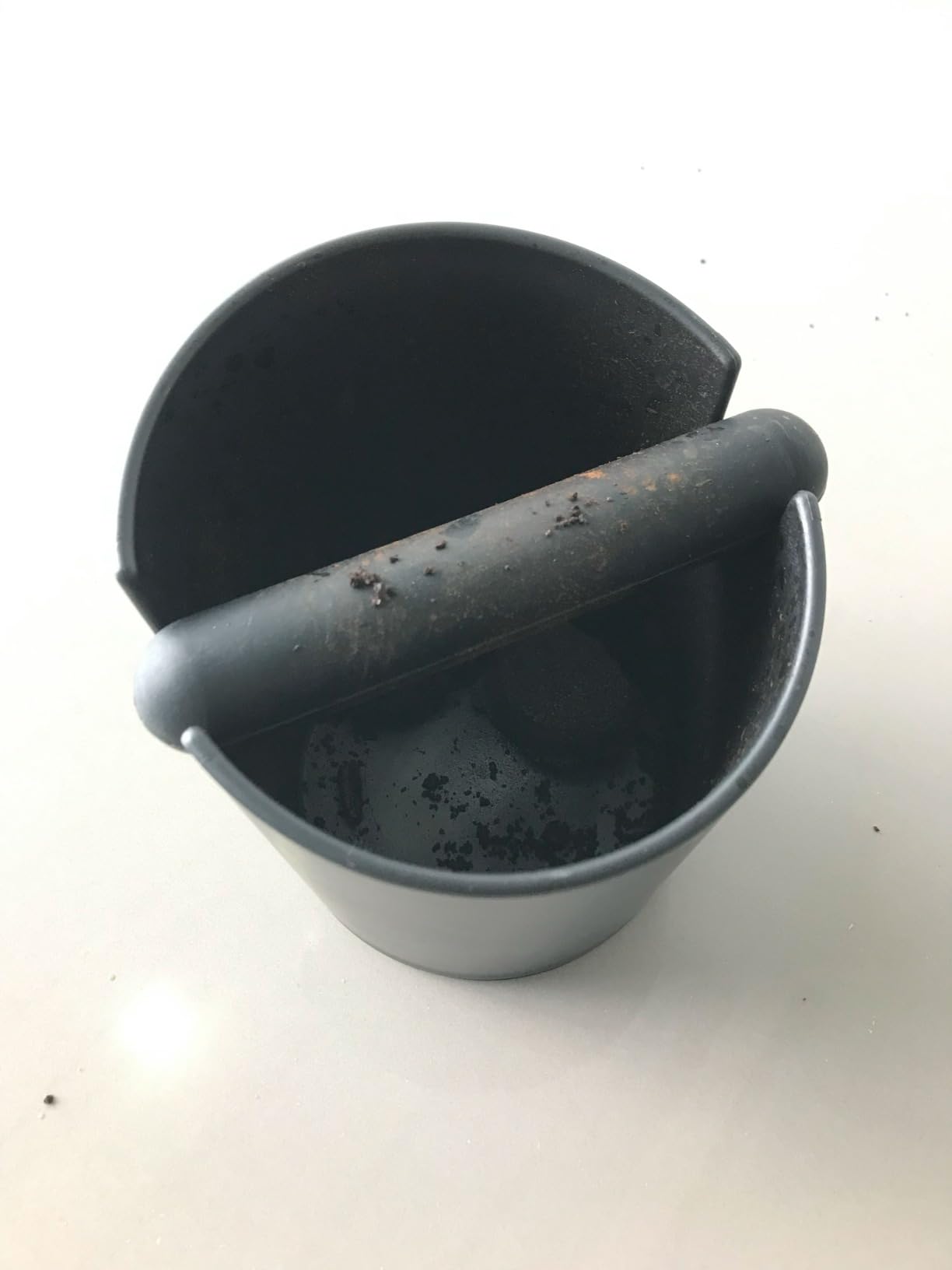 HOMEE Coffee Knock Box 4.8 Inch Shock-Absorbent Durable Barista Style Knock Box With Removable Knock Bar and Non-Slip Base customer photo 1