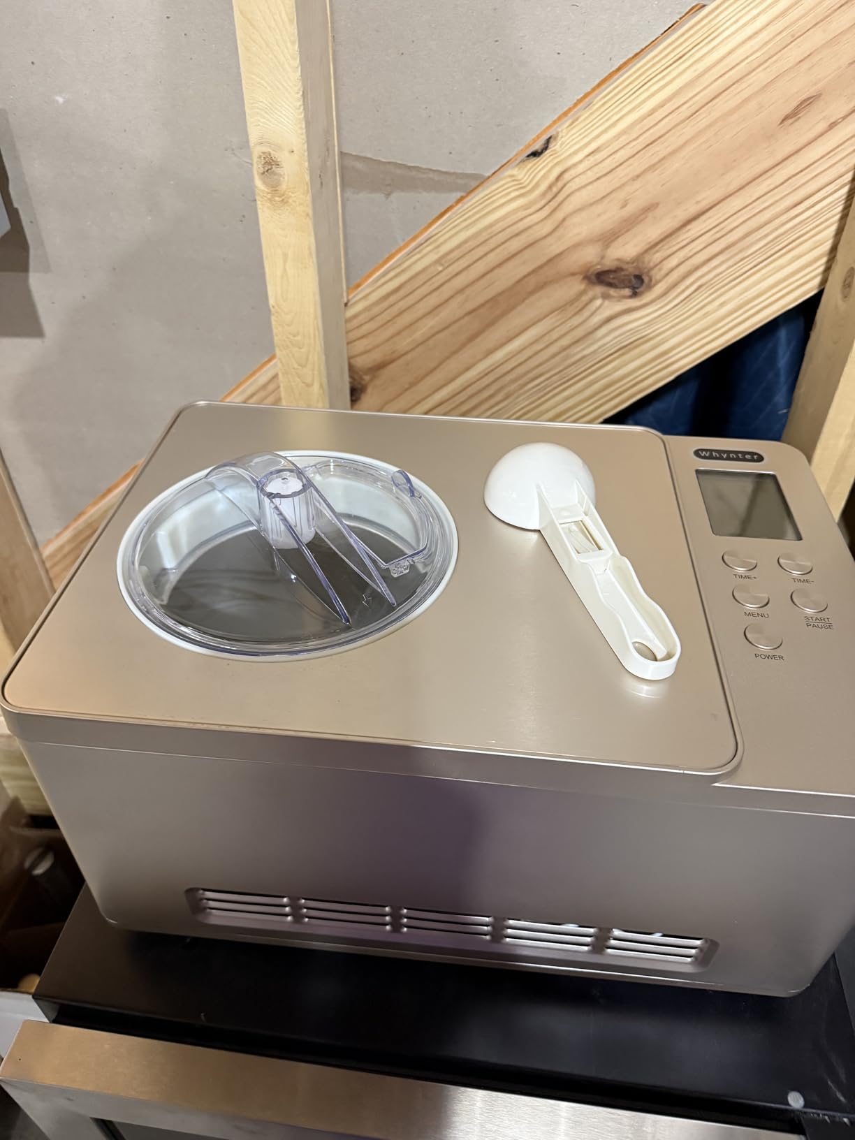 Whynter Ice Cream Maker Machine & Yogurt Automatic 2 Qt. with Built-In Compressor, LCD Digital Display & Timer, No Pre-Freezing, ICM-220SSY, Stainless Steel customer photo 2