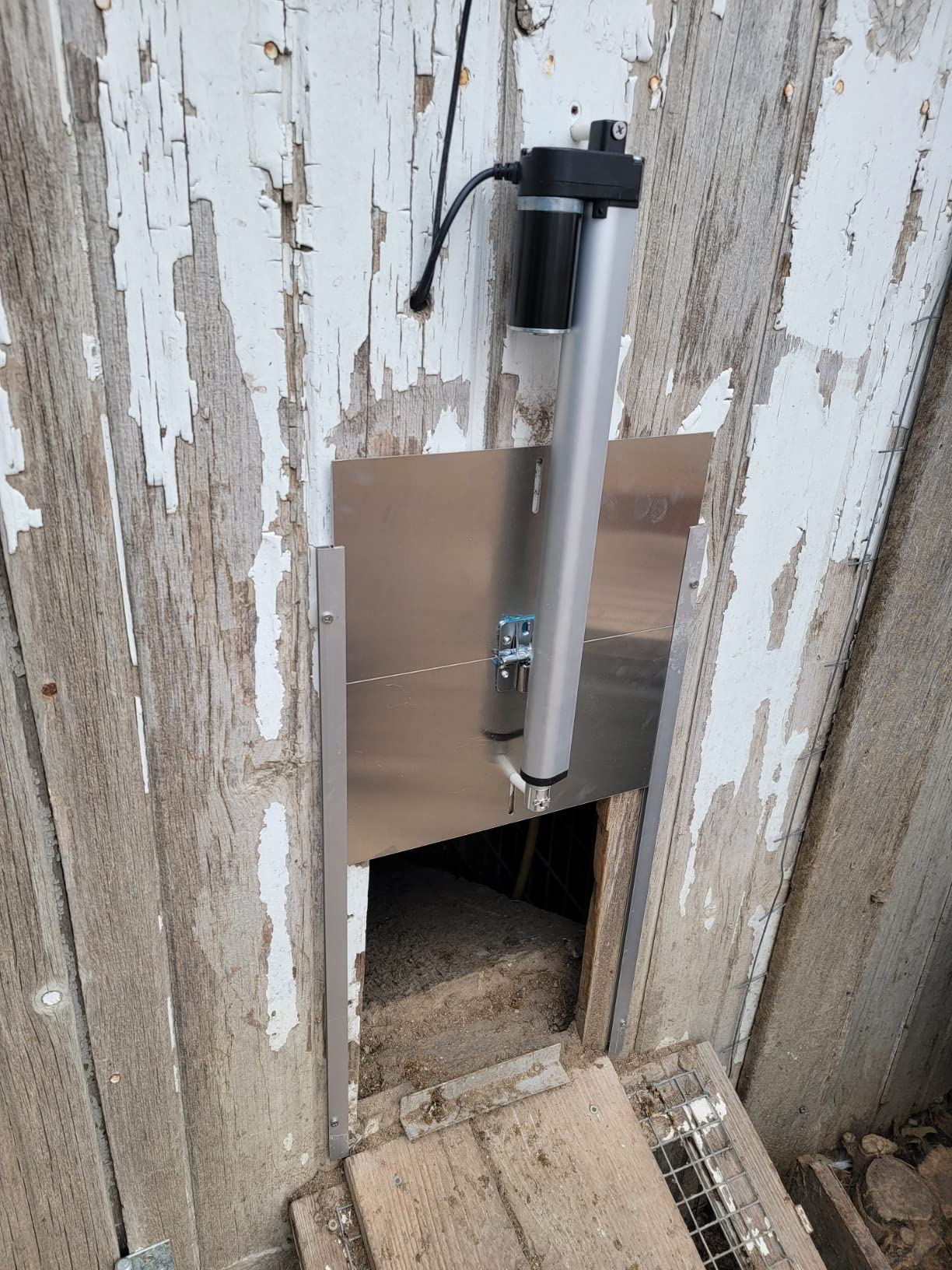 JVR Automatic Chicken Coop Door with Timer, Heavy Duty Aluminum Security Door, Smart Anti-Pinch Sensor & Industrial Screw-Rod Actuator, Precise Dusk to Dawn Schedule, Fits 11