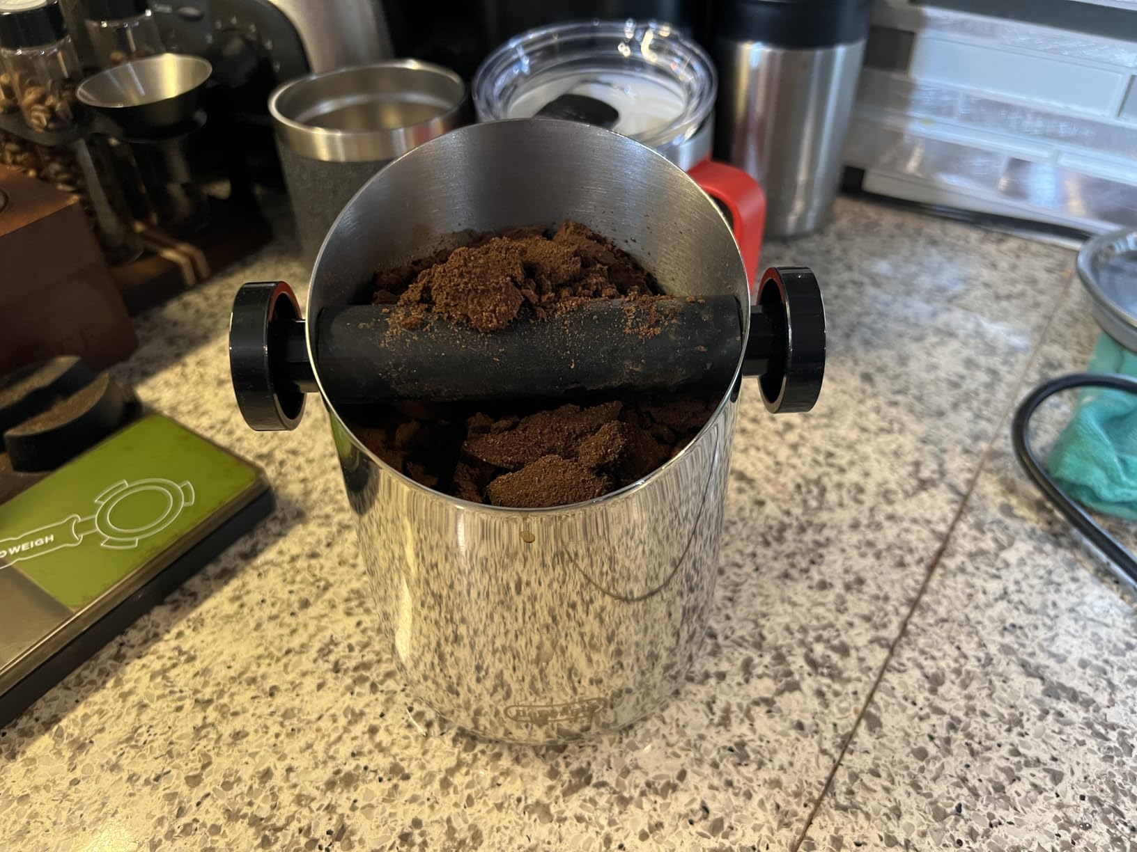 De'Longhi Knock Box for Coffee & Espresso Grounds, Dishwasher Safe, Stainless Steel customer photo 2