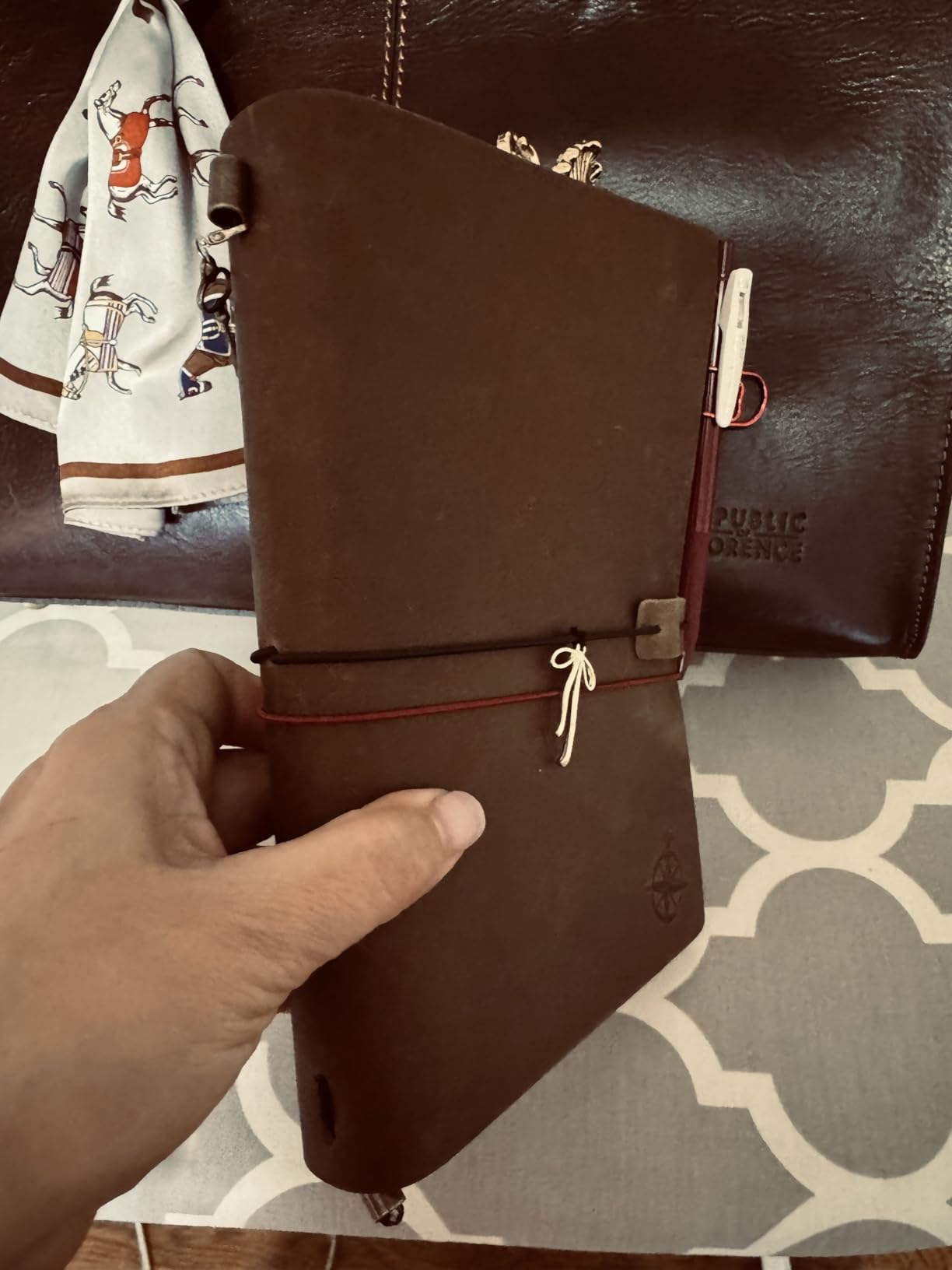 WANDERINGS A5 Travelers Notebook/Handcrafted Genuine Leather Journal - 6