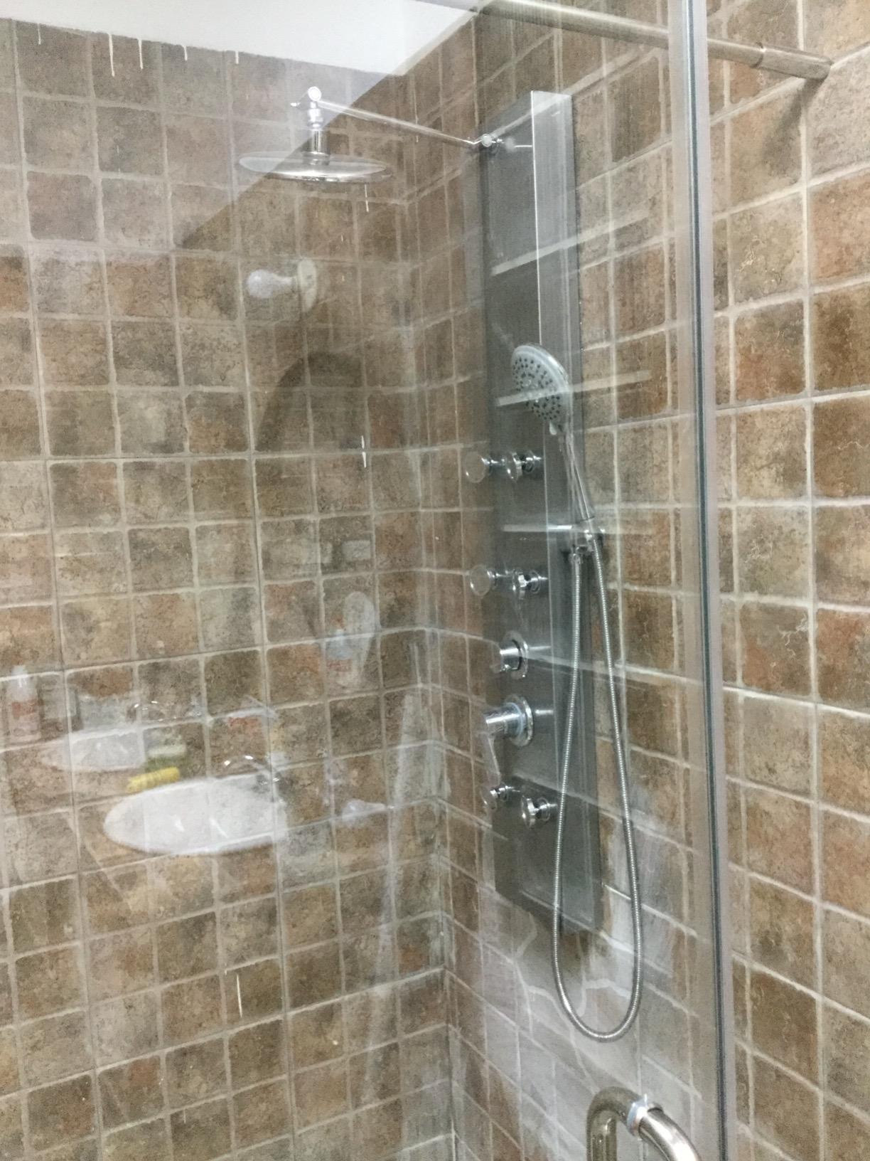 ROVOGO Stainless Steel Shower Panels System with 8-inch Rainfall Shower, 6 Body Jets and 5-Setting Handheld Shower Wand, Shower Tower with Adjustable Head, Brushed customer photo 2