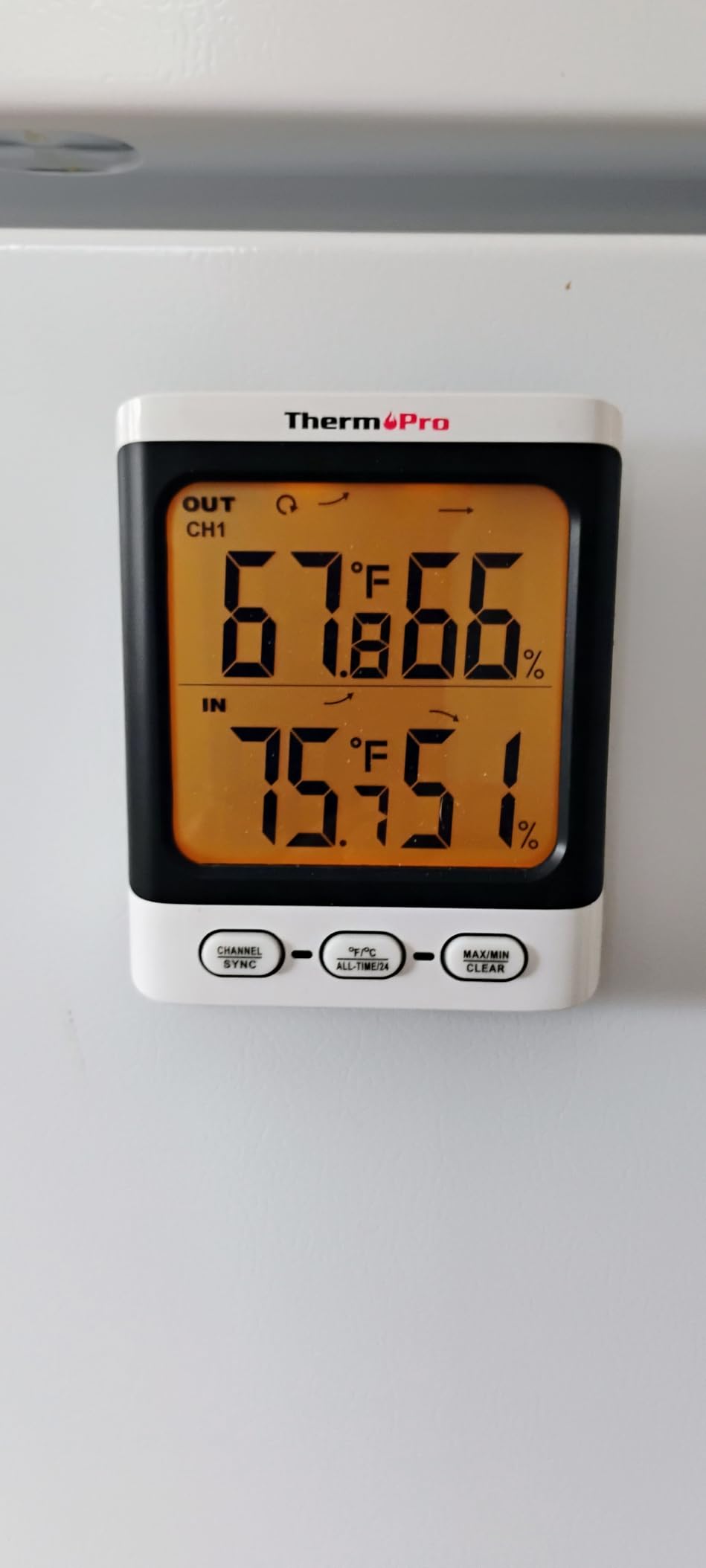 TempPro Indoor Outdoor Thermometer Wireless, 500 ft Outside Thermometer with Cold-Resistant Sensor, Outdoor Thermometer Waterproof for Patio with 3.3