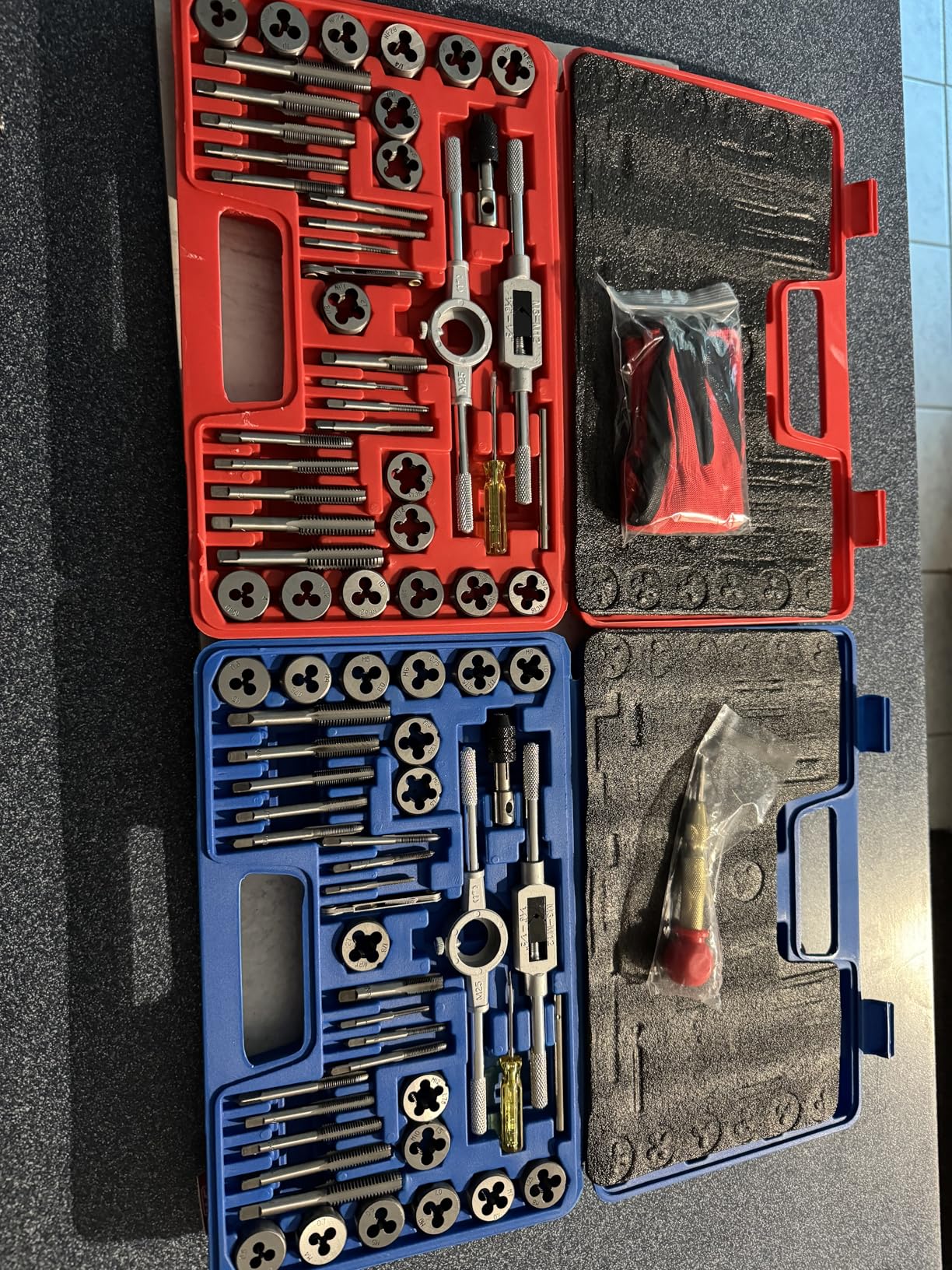 Orion Motor Tech 80pc Tap and Die Set in SAE and Metric Sizes, Metric and Standard Tap Set and Die Tool Set for Internal and External Threading customer photo 1