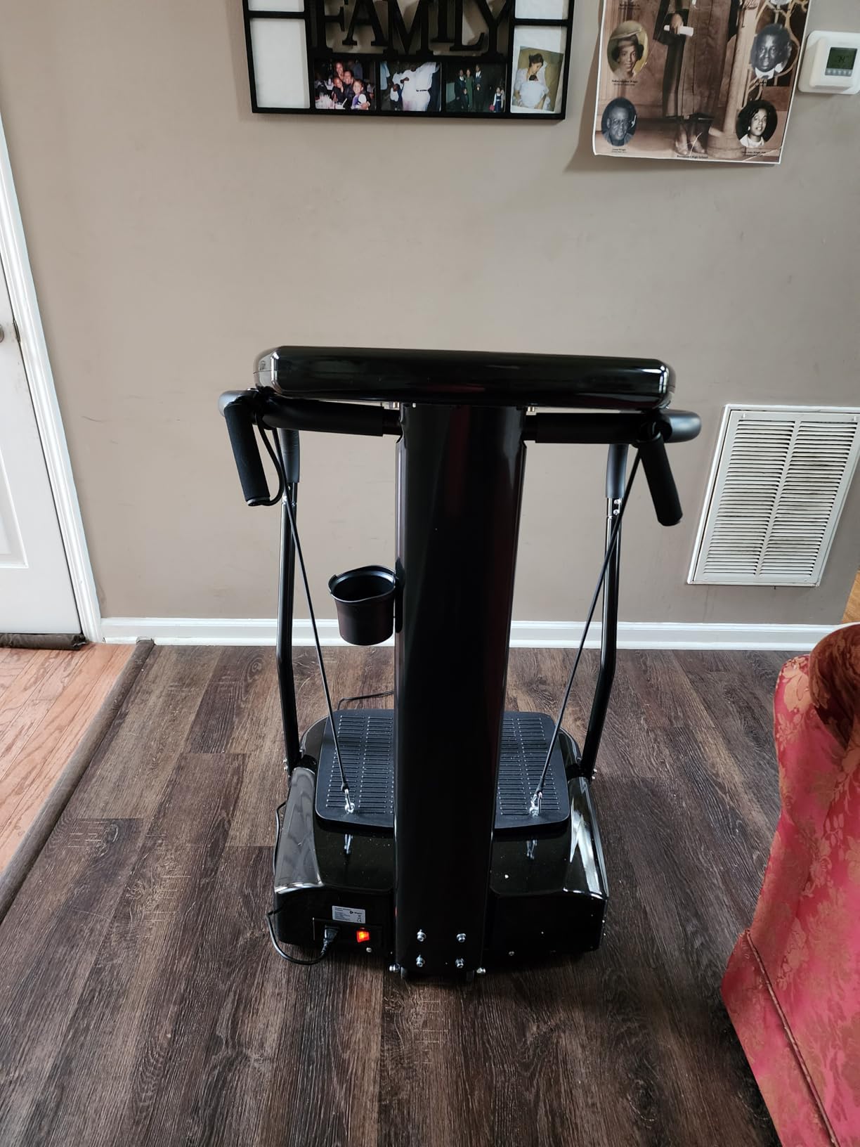 Lifepro Rhythm Vibration Plate Exercise Machine - Whole Body Vibration Platform Machine for Lymphatic Drainage with Handles, 99 Speeds & Heart Rate Monitor - Standing Vibrating Platform for Home Gym customer photo 1
