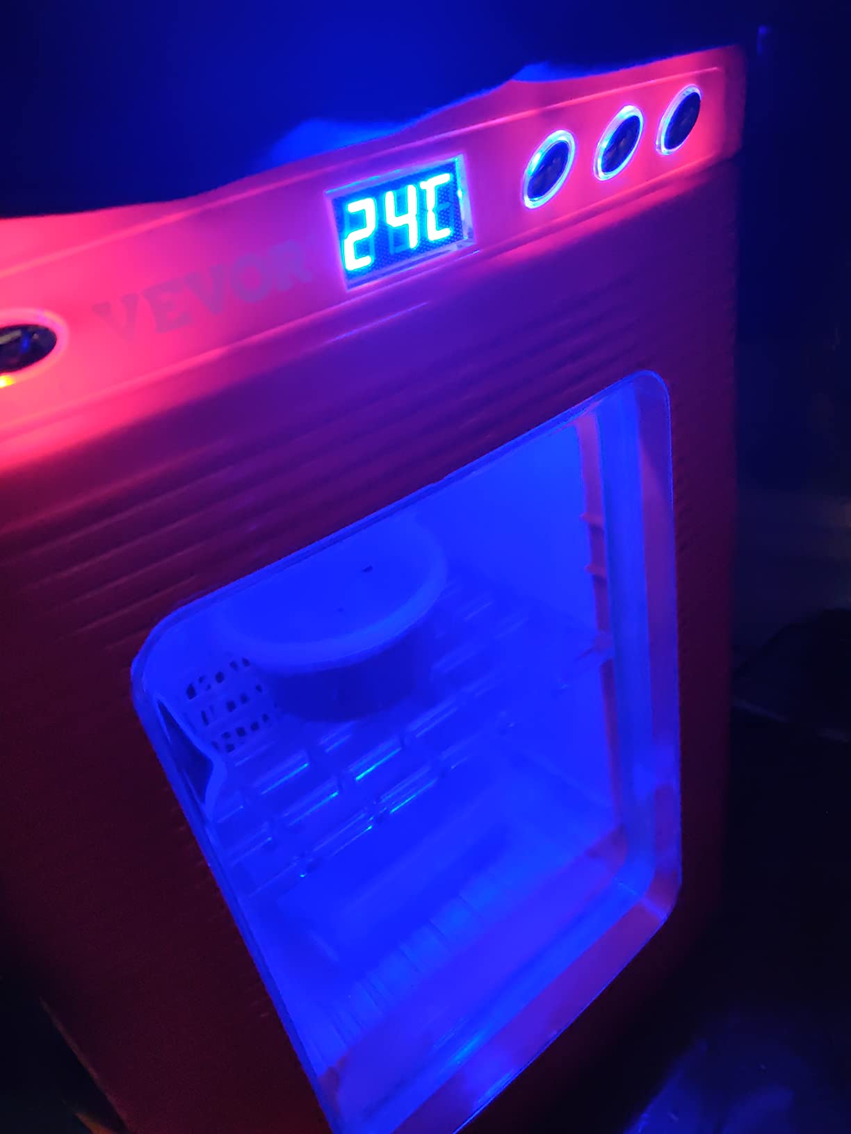 Vevor Black Reptile Incubator 25L Scientific Lab Incubator Digital Incubator Cooling and Heating 5-60°C Reptile Egg Incubator 12V/110V Work for Small Reptiles customer photo 1