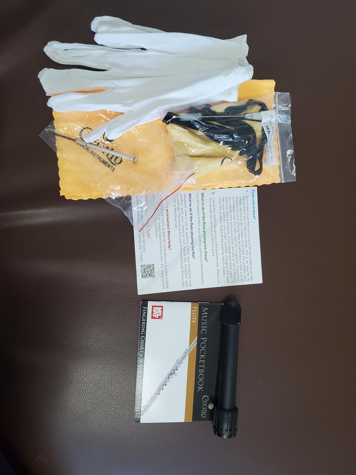 Cecilio Open Hole C Flute - Musical Instrument, Beginner/Intermediate Flute in Band & Orchestra, Silver customer photo 1