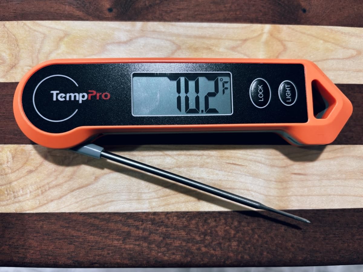 ThermoPro Digital Instant Read Meat Thermometer for Grilling Waterproof Kitchen Cooking Food Thermometer with Ambidextrous Backlit for BBQ Grill Smoker Oil Fry Candy Thermometer customer photo 1