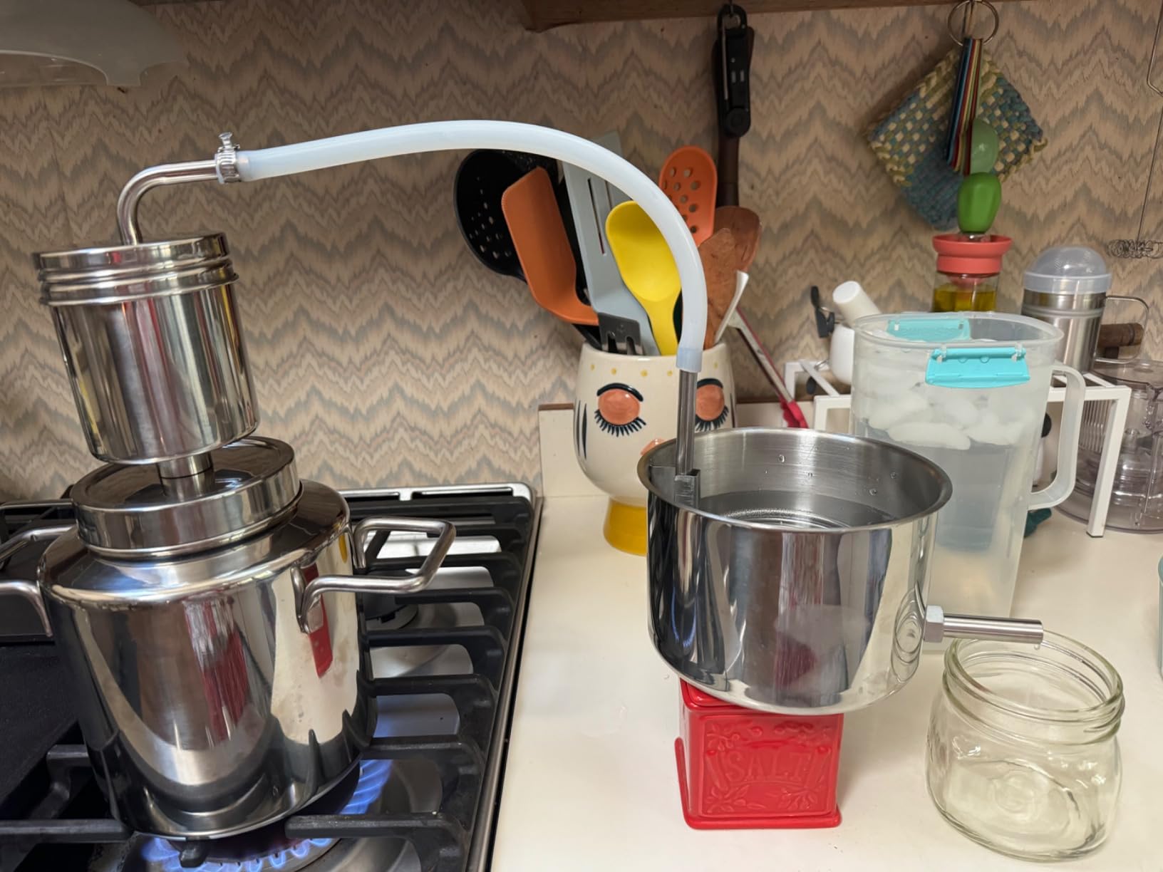 LETIME Hydrosol Maker, Steam Distillation Equipment for Making Hydrosol and Essential Oil, KD5 Stainless Steel Hydrosol Distiller, Plug and Play Distillation Kit, Portable Hydrosol Machine customer photo 1
