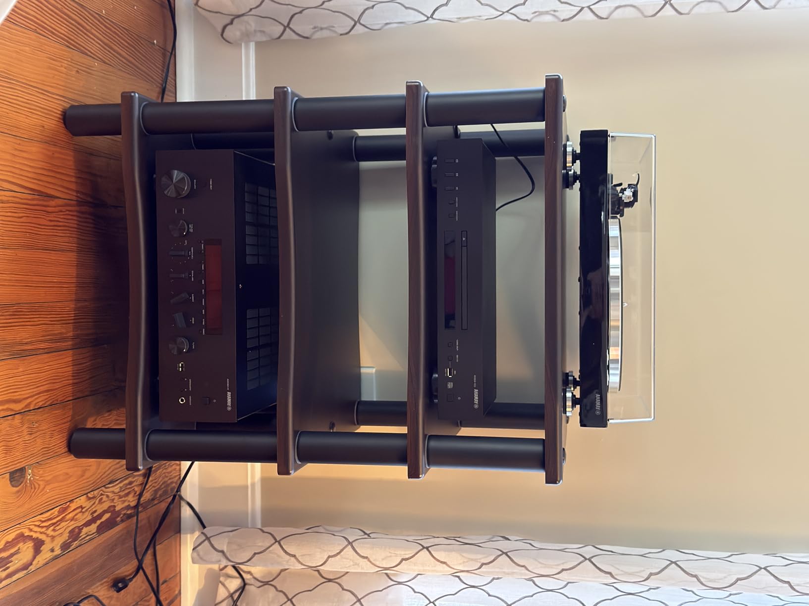 Monolith by Monoprice Heavy Duty 4 Tier Audio Stand XL 1 inch Shelf Thickness Maple customer photo 1