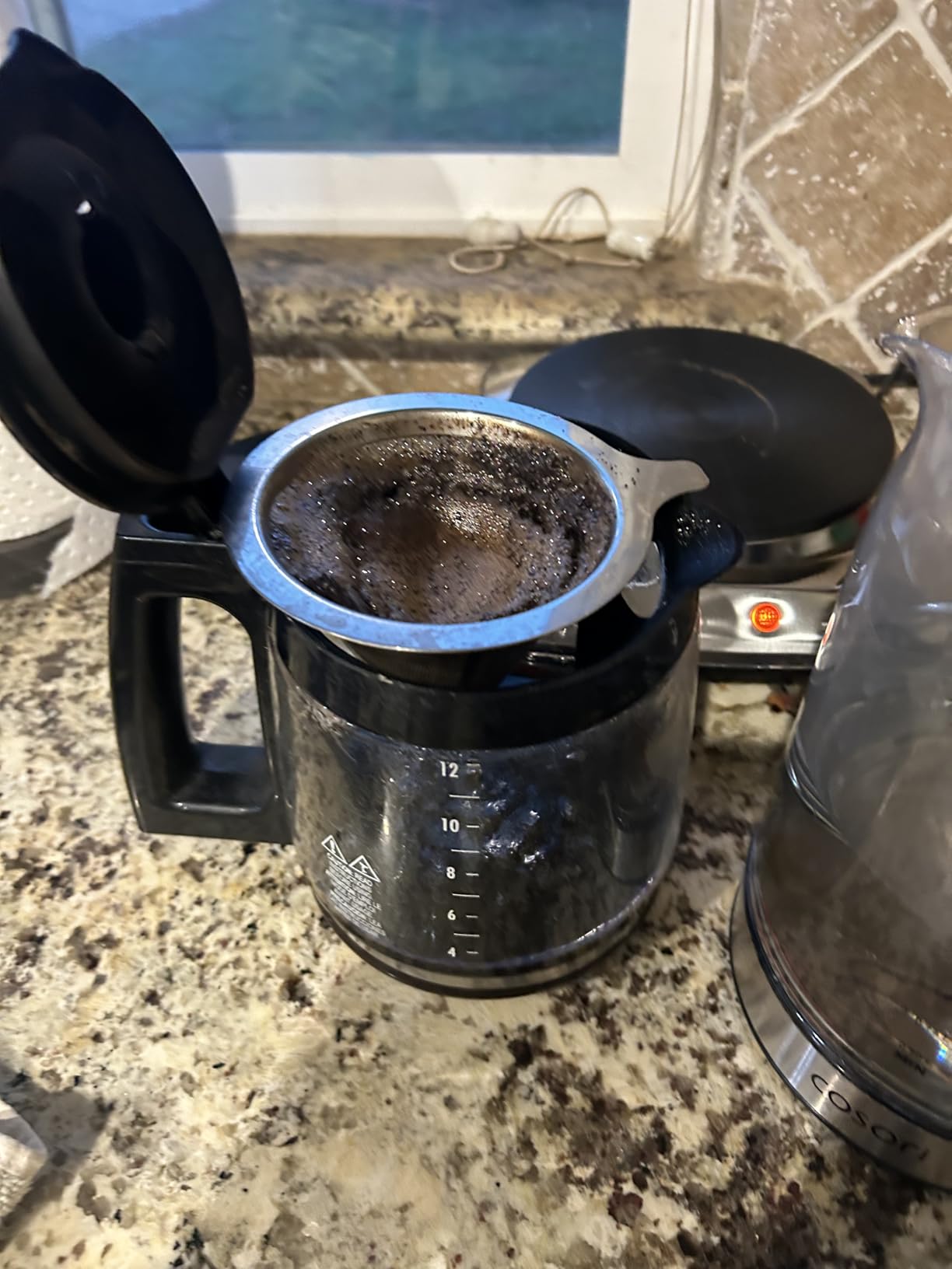 COSORI Pour Over Coffee Maker with Double Layer Stainless Steel Filter, 8-Cup, 34oz, Drip Coffee Maker, Coffee Dripper Brewer, High Heat Resistant Carafe, also for Camping, Hiking customer photo 1
