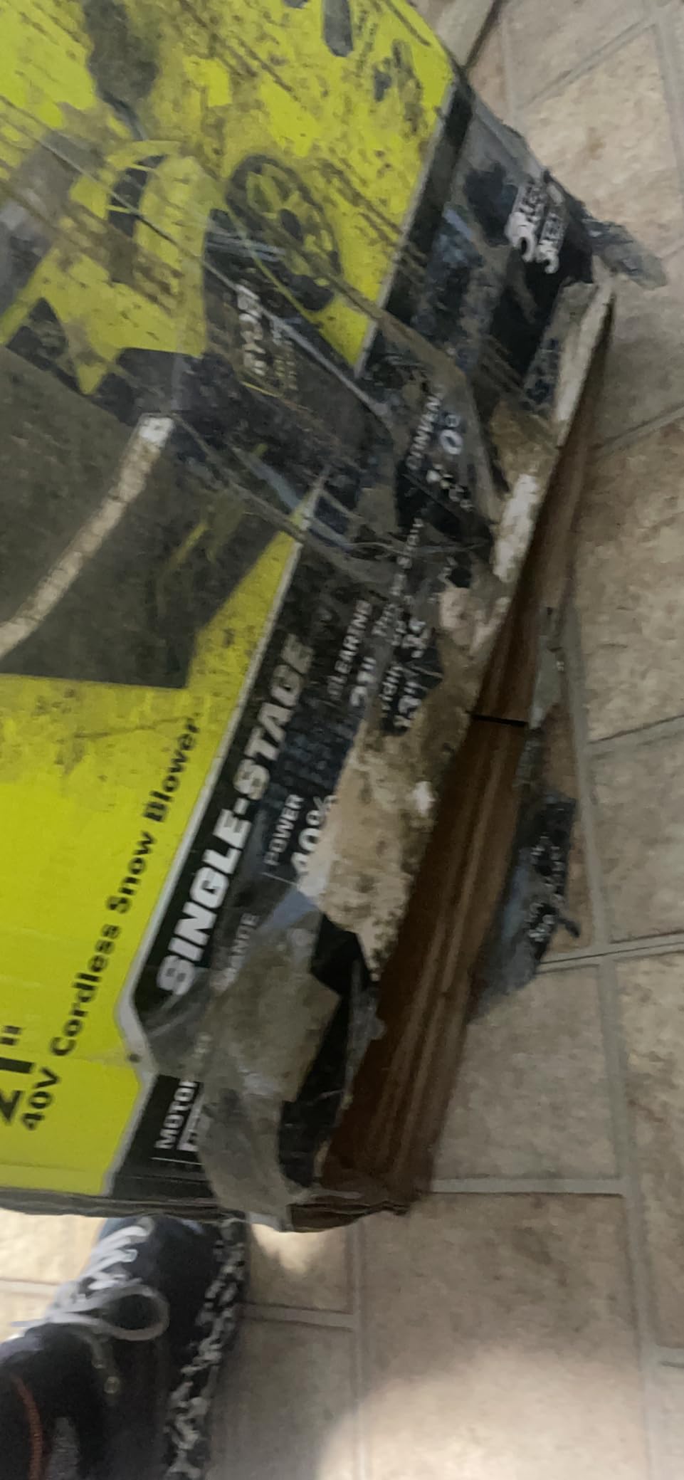 Ryobi RY40860 21 in. 40-Volt Brushless Cordless Electric Snow Blower with Two 5.0 Ah Batteries and Charger Included customer photo 2