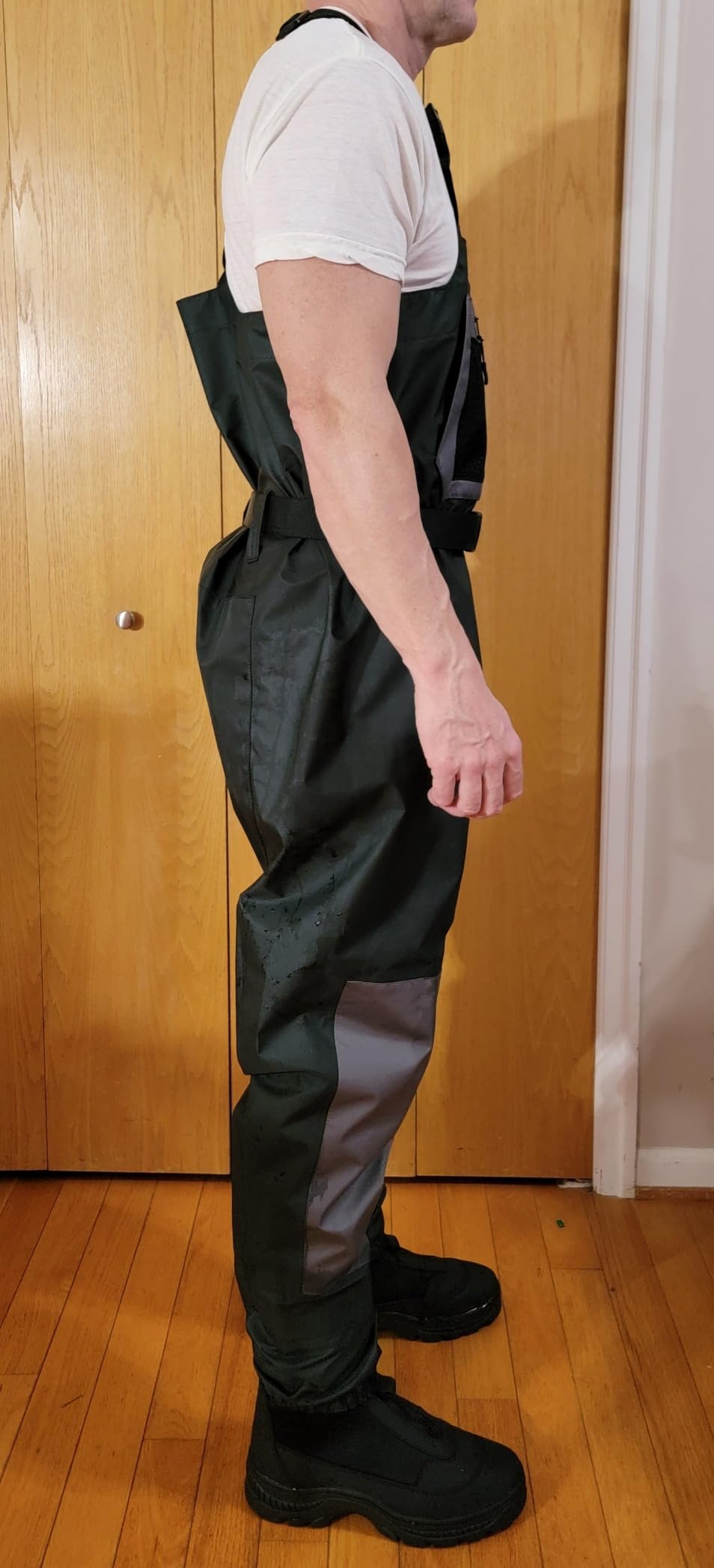Dark Lightning Breathable Insulated Chest Waders, 4 Seasons Fly Fishing Stocking Foot Waders customer photo 1