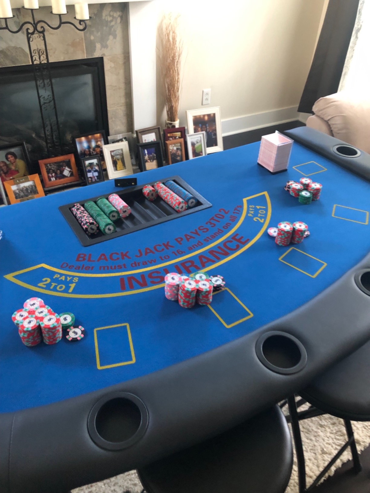Soozier Poker Table Foldable, 72