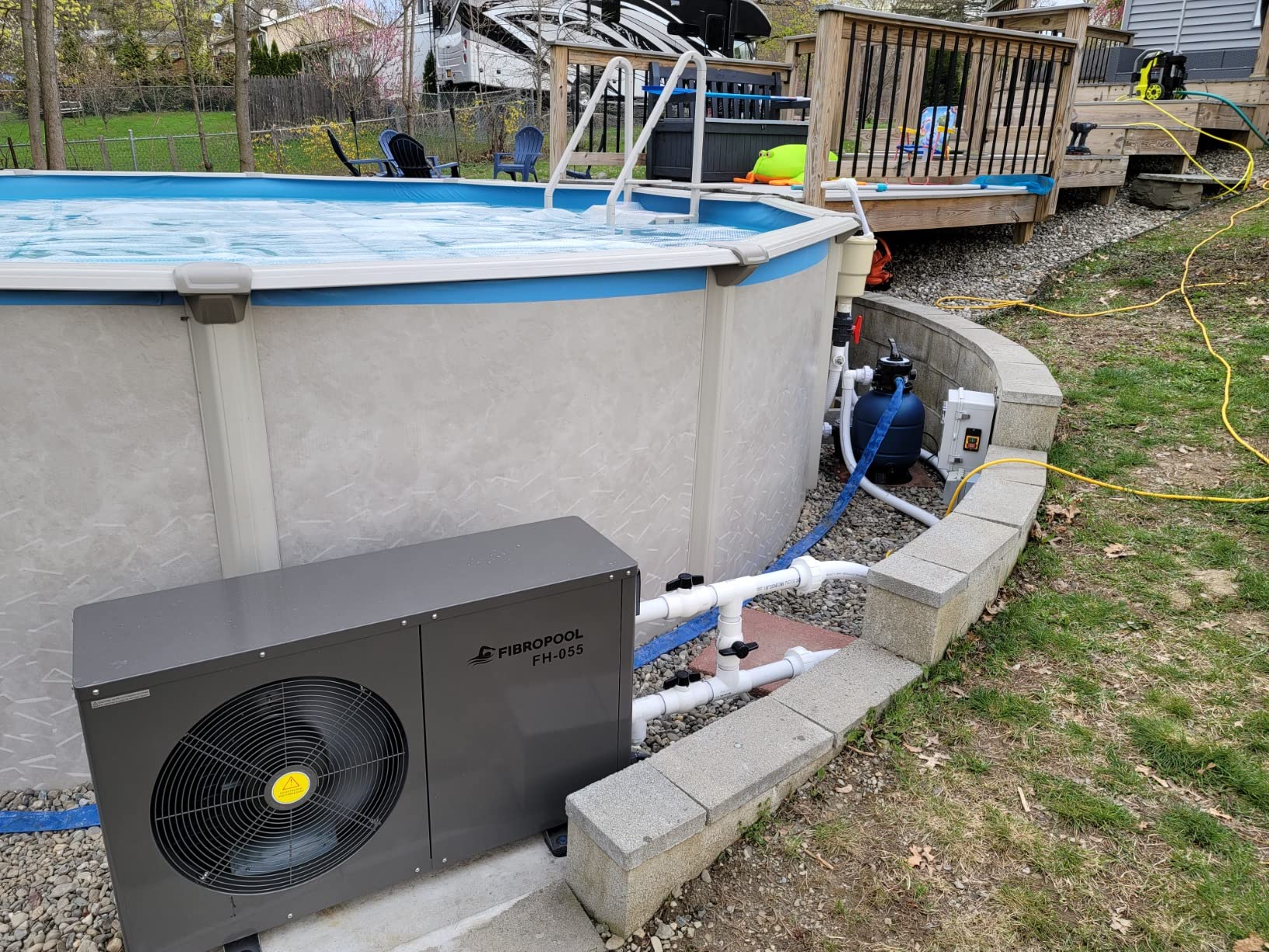 FH135 Pool Heat Pump 35,000 BTU - Electric Pool Heater for Above Ground & Inground Pools and Spas, High Efficiency Energy Saving Heater, No Gas Required customer photo 1