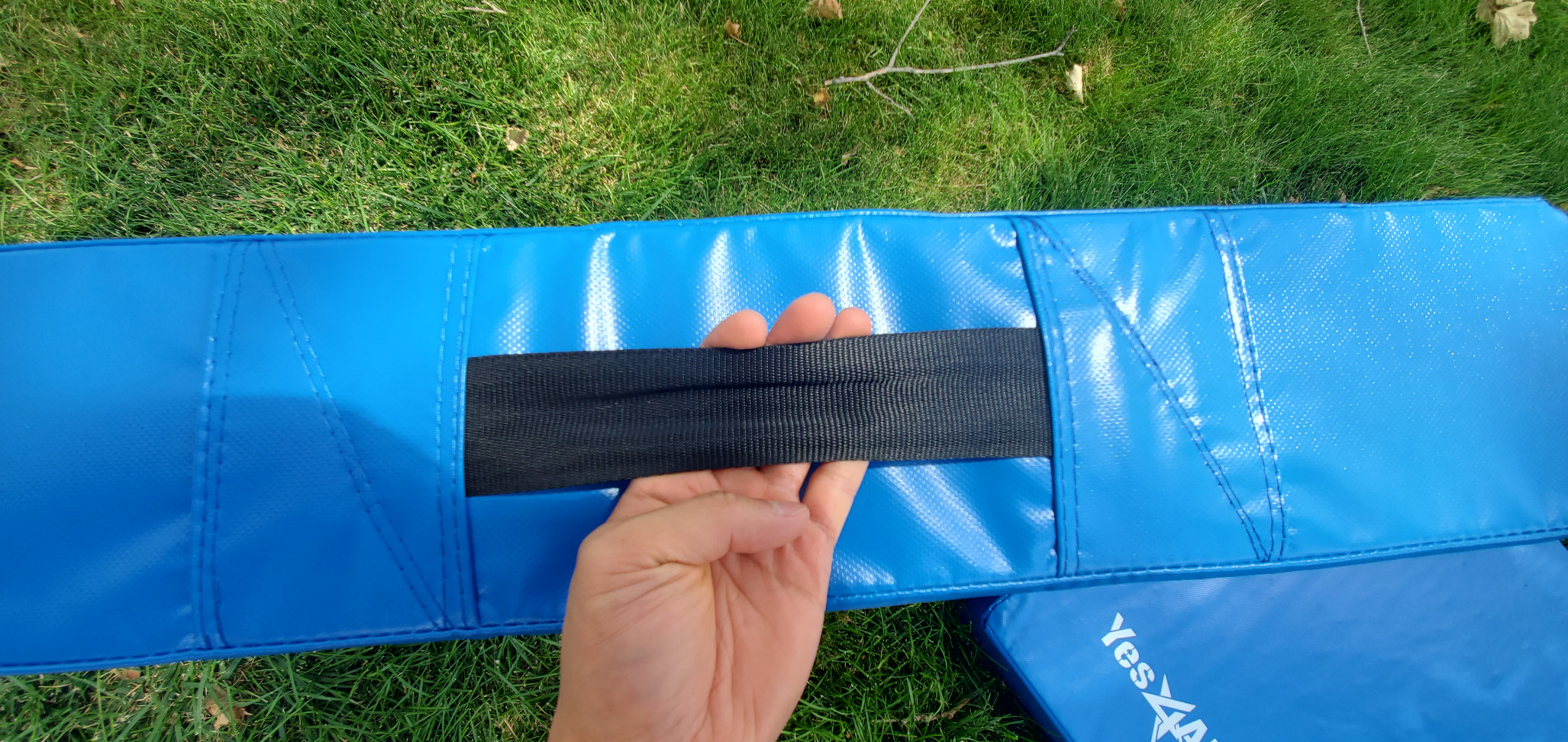 Yes4All Silencer Drop Pads/Weightlifting Drop Pads with PVC Cover & Easy Carry Handles - Sold in Pairs customer photo 3