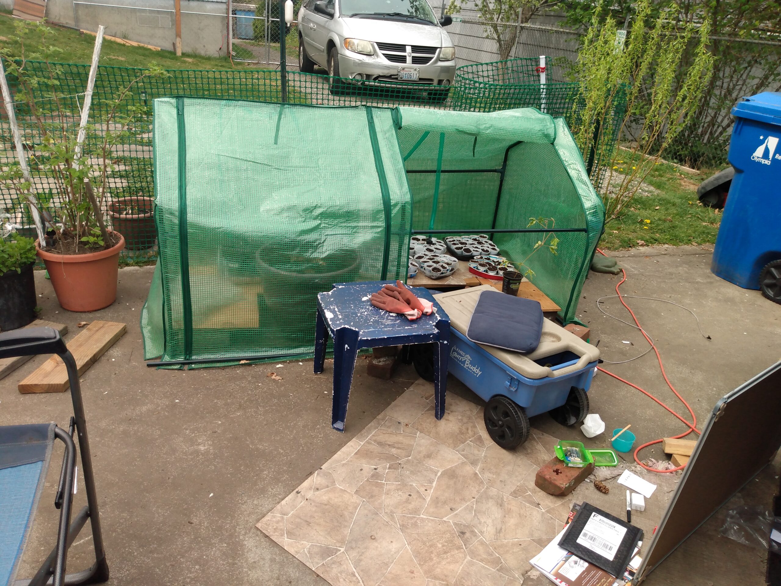 EAGLE PEAK Tunnel Greenhouse Garden Green House with Roll-Up Zipper Doors, Portable, 71