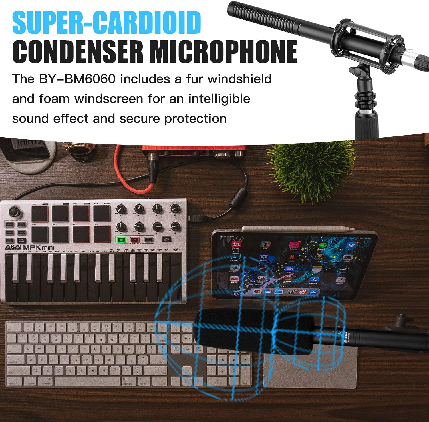 BOYA BY-BM6060 Super-Cardioid Shotgun Condenser Microphone with 24 48V Phantom Power customer photo 1