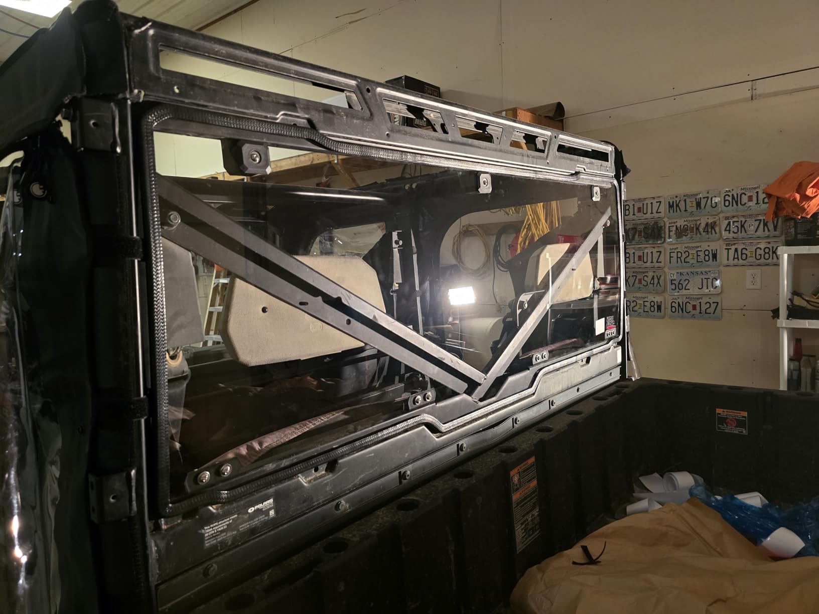 KEMIMOTO Hard Coated Rear Window, Pre-installed Back Windshield Compatible with Polaris Ranger XP 1000 customer photo 1