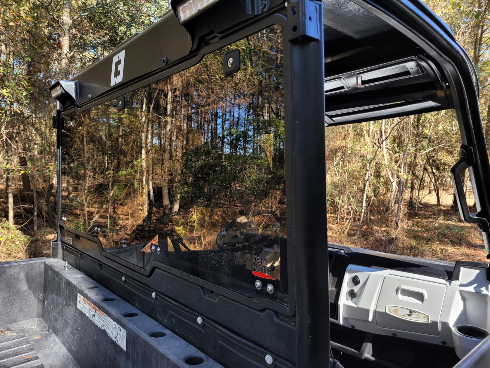 KEMIMOTO Hard Coated Rear Window, Pre-installed Back Windshield Compatible with Polaris Ranger XP 1000 customer photo 2