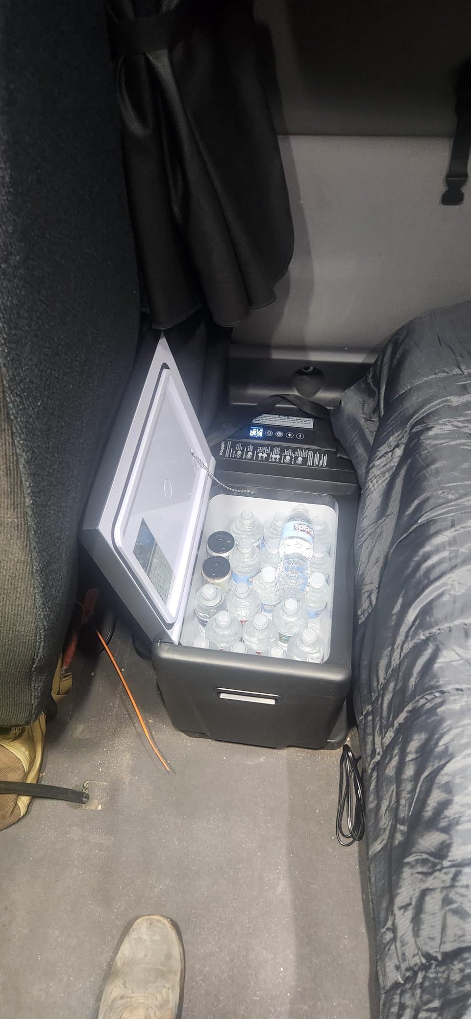 BougeRV 12 Volt Refrigerator 12V Car Fridge 23 Quart Portable Freezer Compressor Cooler 12/24V DC 110~240 Volt AC for Truck Van RV Camper SUV Travel Camping Road Trips Tailgating -7°F~50°F customer photo 2