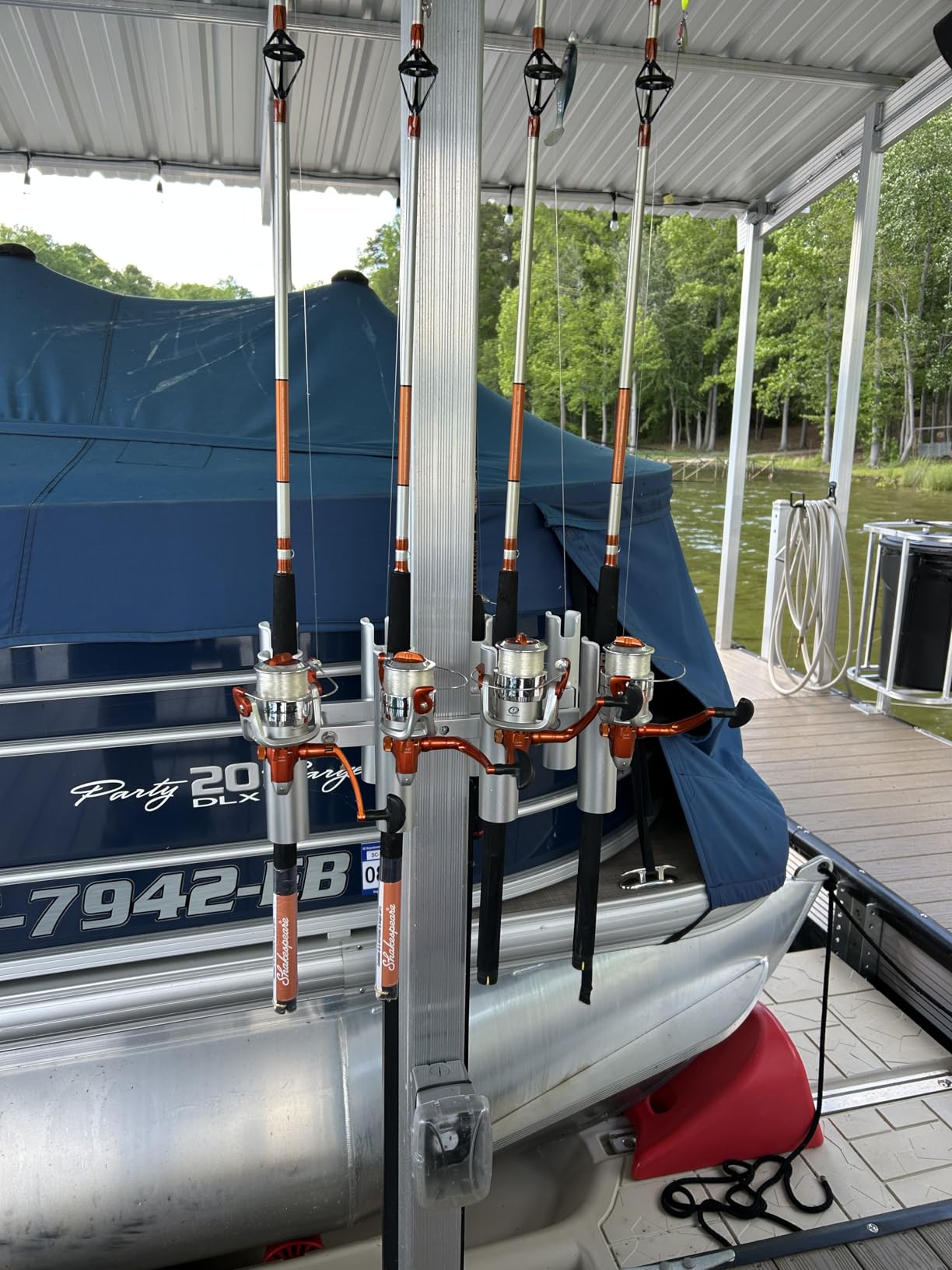 Aluminium Fishing Rod Holders for Boat, Wall-Mounted Fishing Pole Roof Rod Rack, Surf Fishing Rod Holder for Truck, Boats & Yacht customer photo 2