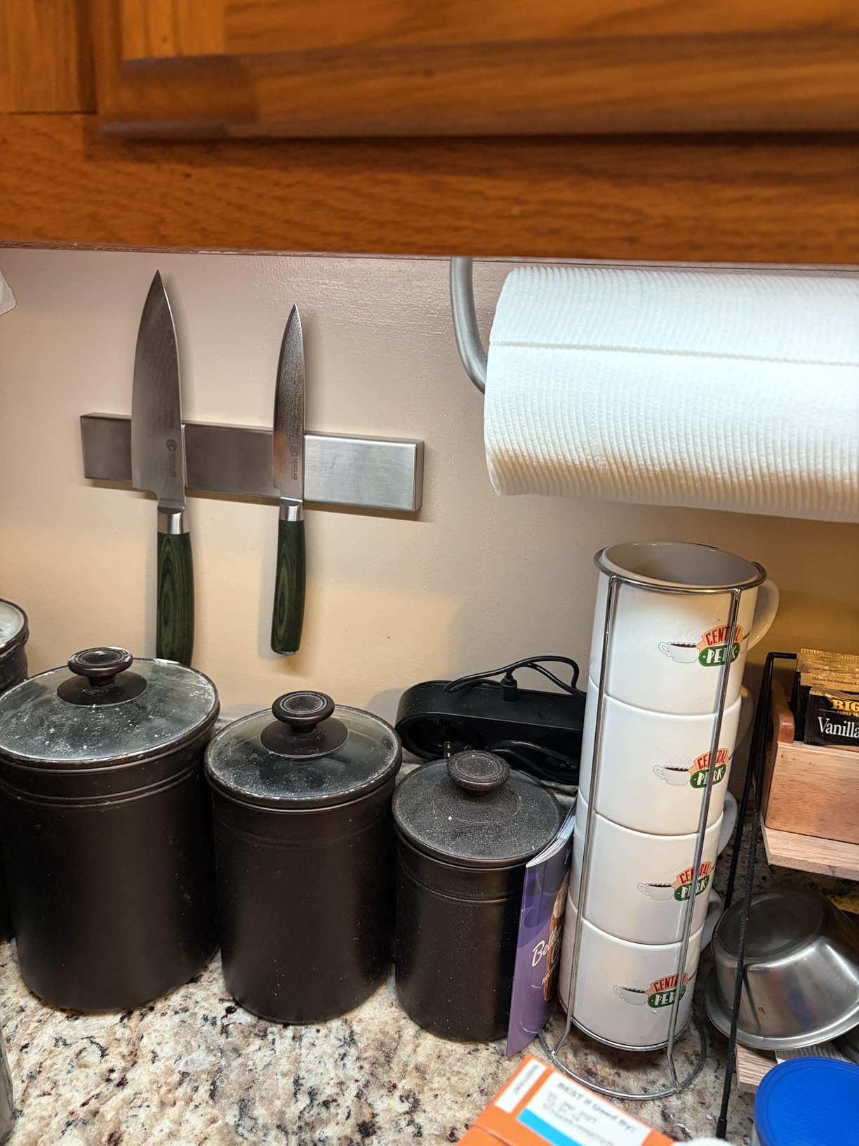GORILLA GRIP 304 Stainless Steel Heavy Duty Magnetic Knife Holder, Secure Wall Mounted Bar for Knives, Tools, Holds Up to 6 lbs, Kitchen Organizer, 10 Inch Strip, Screws Included, Drilling Required customer photo 2