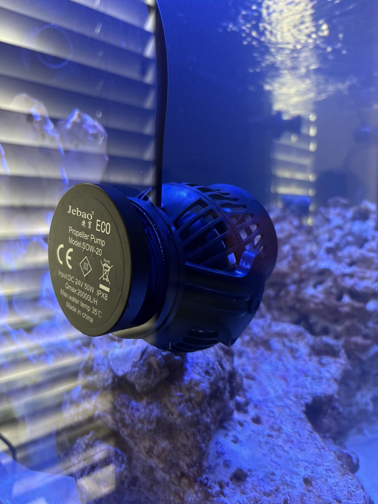 Jebao SOW Wave Maker Flow Pump with Controller for Marine Reef Aquarium (SOW-3) customer photo 2